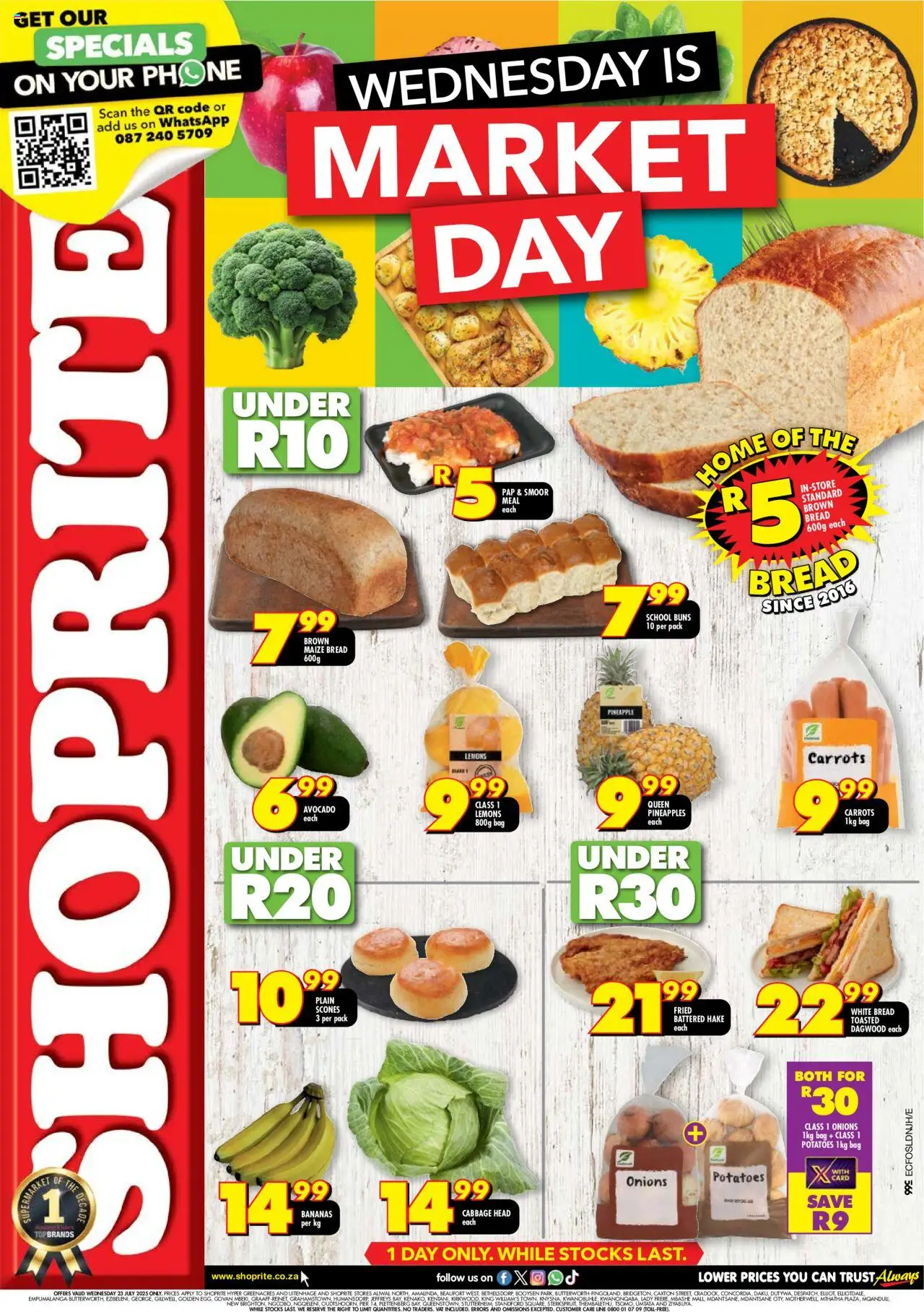 Shoprite Eastern Cape - Market Day Deals 23/07 - 23/07/2025