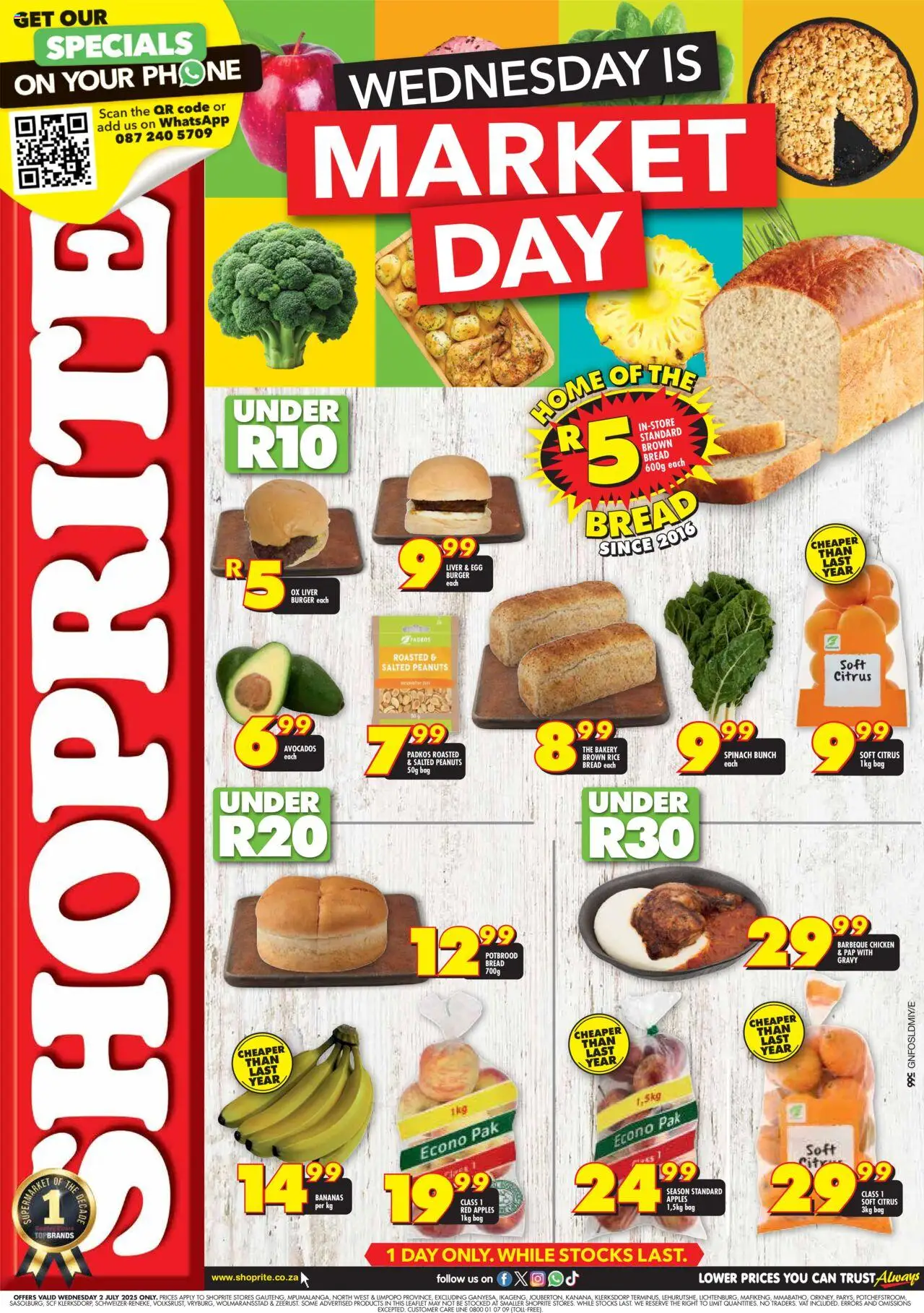 Shoprite Gauteng - Market Day Deals 02/07 - 02/07/2025 >> Catalogue