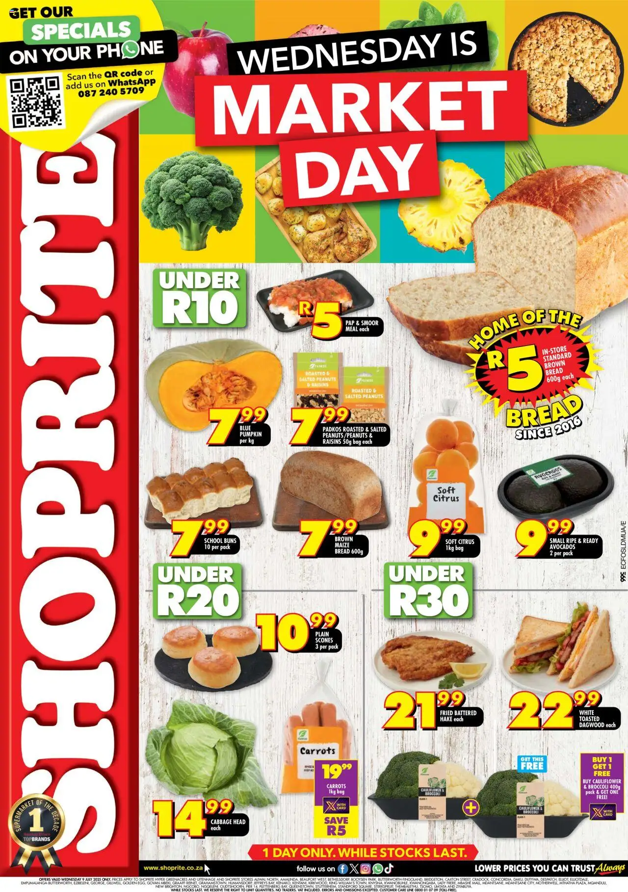 Shoprite Gauteng - Market Day Deals 09/07 - 09/07/2025 >> Catalogue