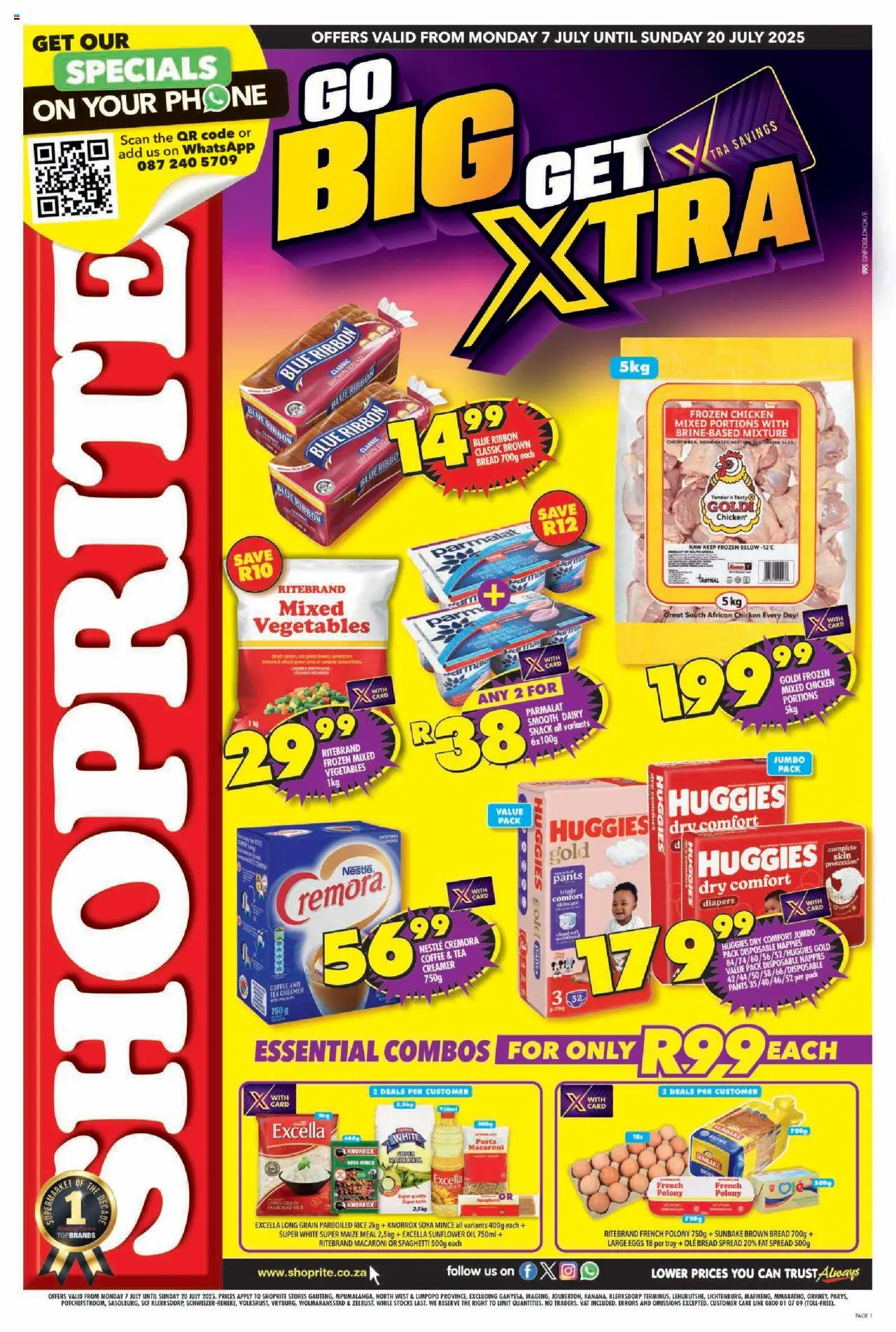 Shoprite Gauteng - Xtra Savings 07/07 - 20/07/2025