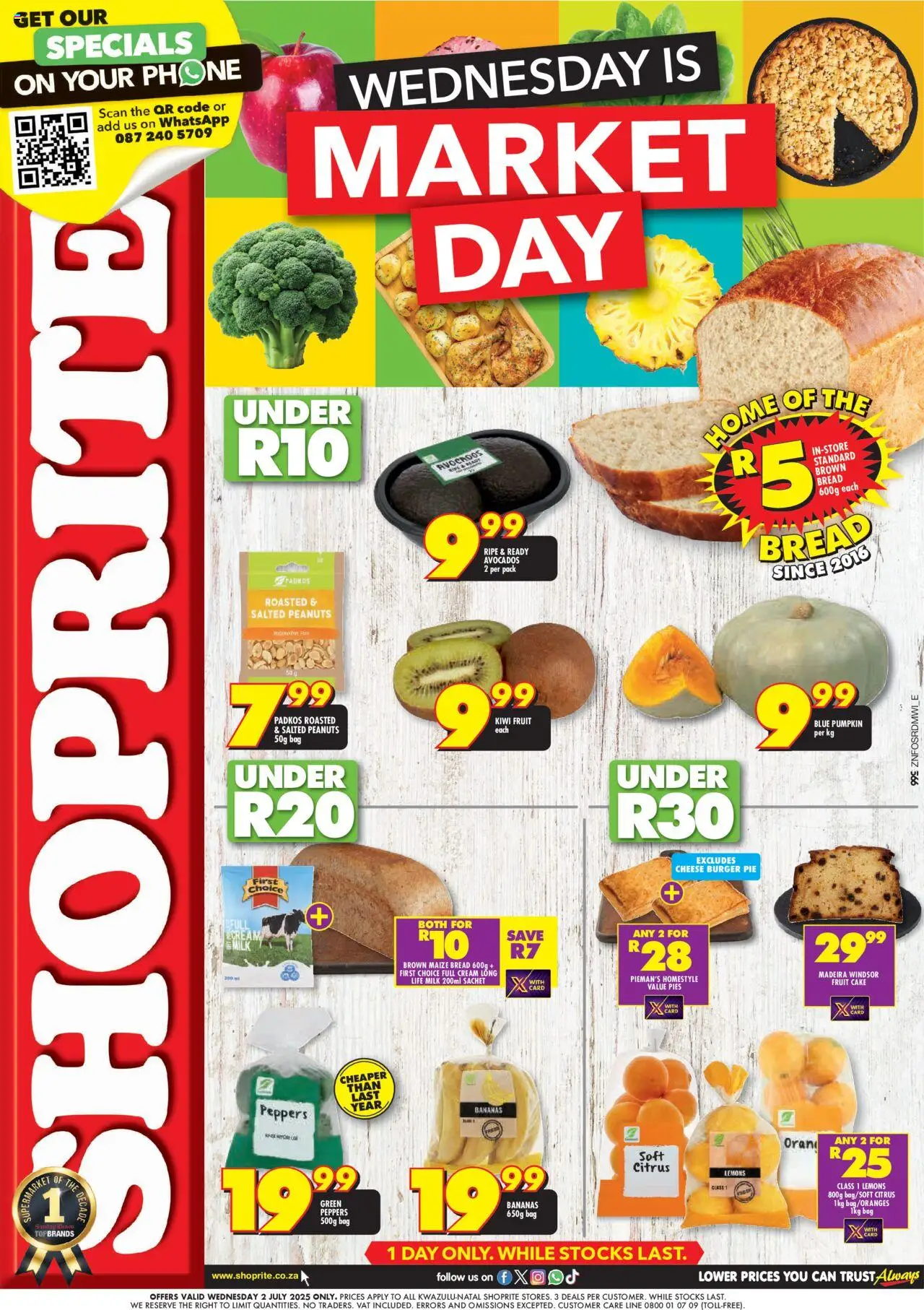 Shoprite KwaZulu-Natal - Market Day Deals 02/07 - 02/07/2025 >> Catalogue