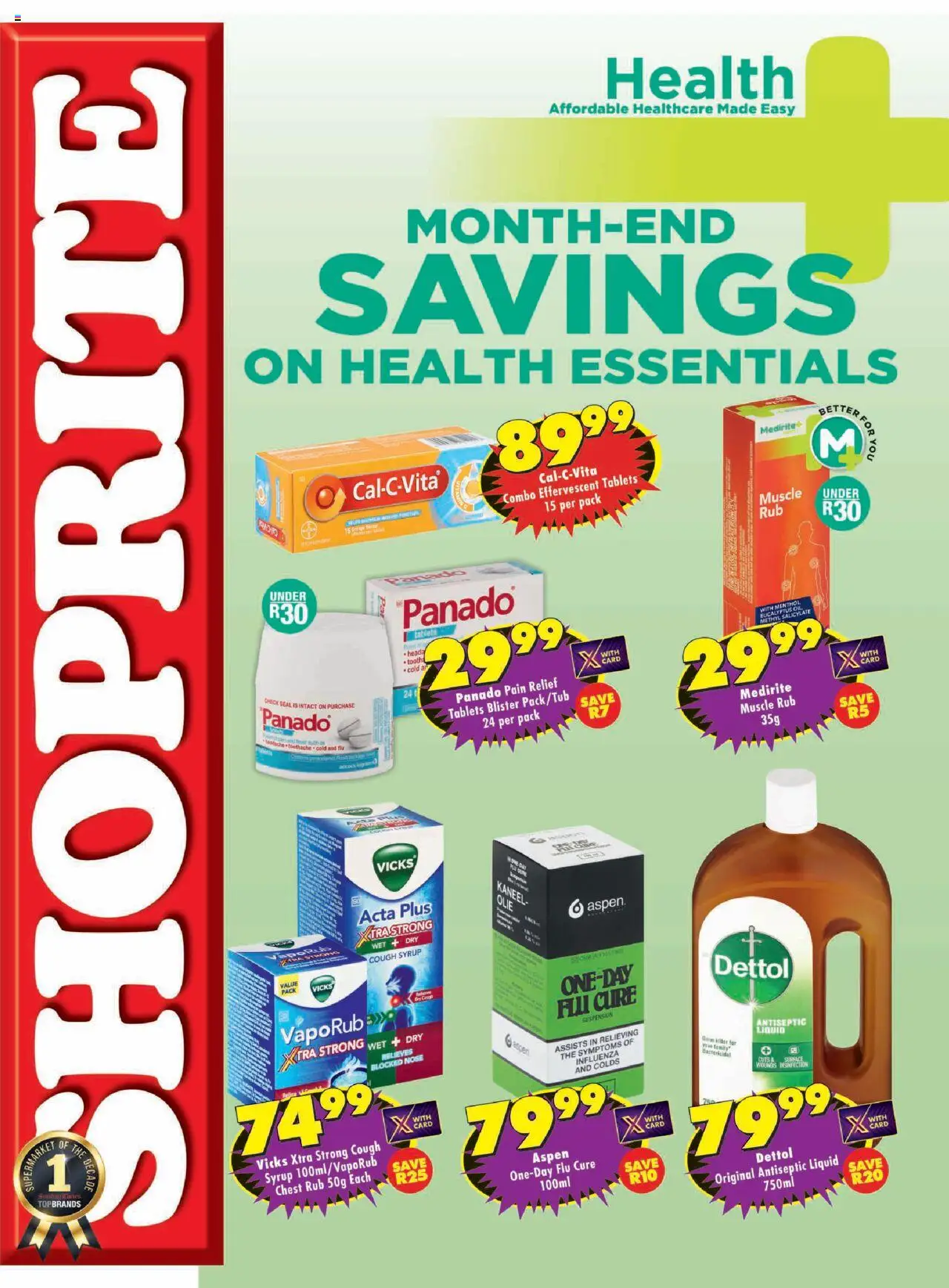 Shoprite Medirite Savings Leaflet 24/06 - 13/07/2025 >> Catalogue