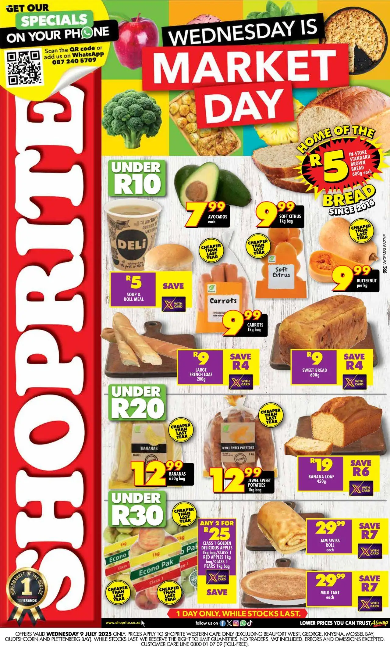 Shoprite Western Cape - Market Day Deals 09/07 - 09/07/2025