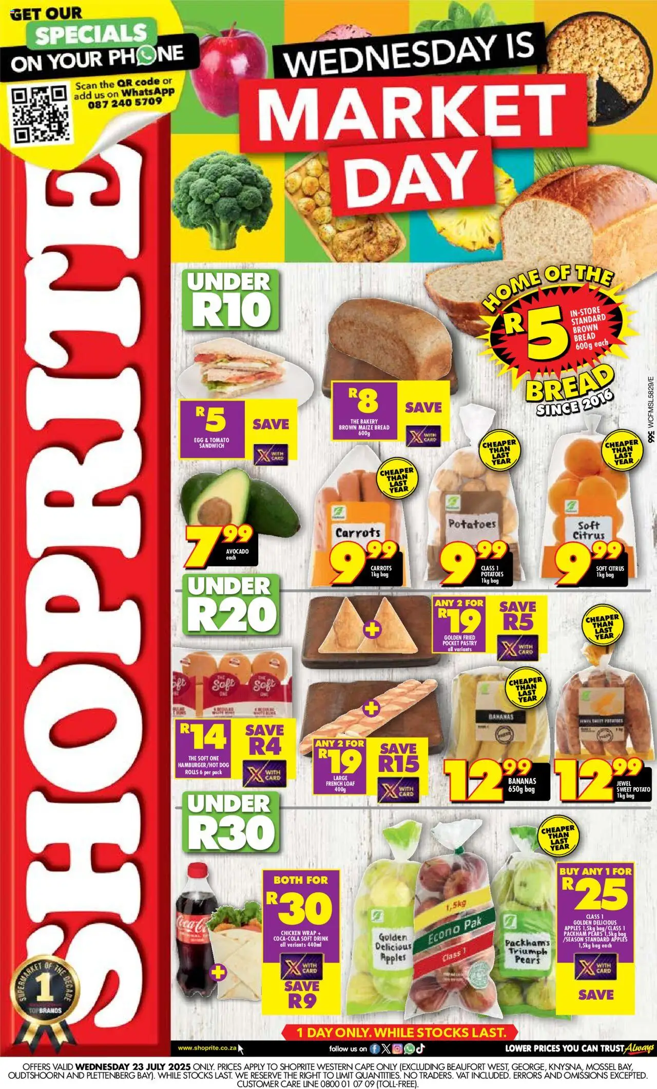 Shoprite Western Cape - Market Day Deals 23/07 - 23/07/2025 >> Catalogue
