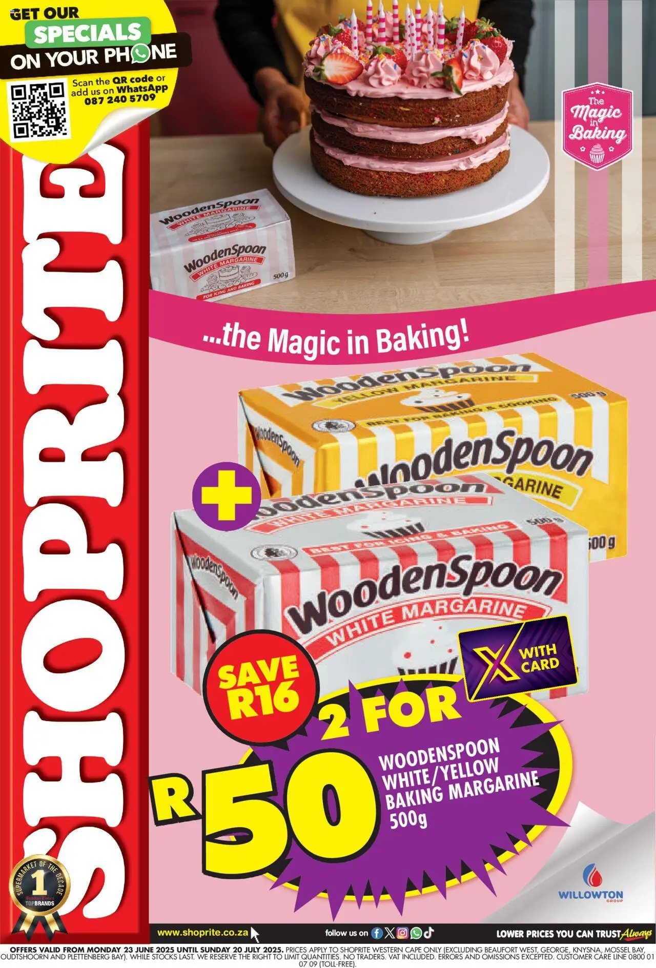 Shoprite Western Cape - Woodenspoon Baking Deals 23/06 - 20/07/2025 >> Catalogue