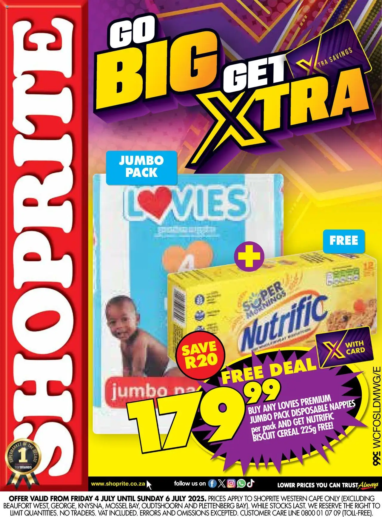 Shoprite Western Cape - Xtra Savings Lovies 04/07 - 06/07/2025 >> Catalogue