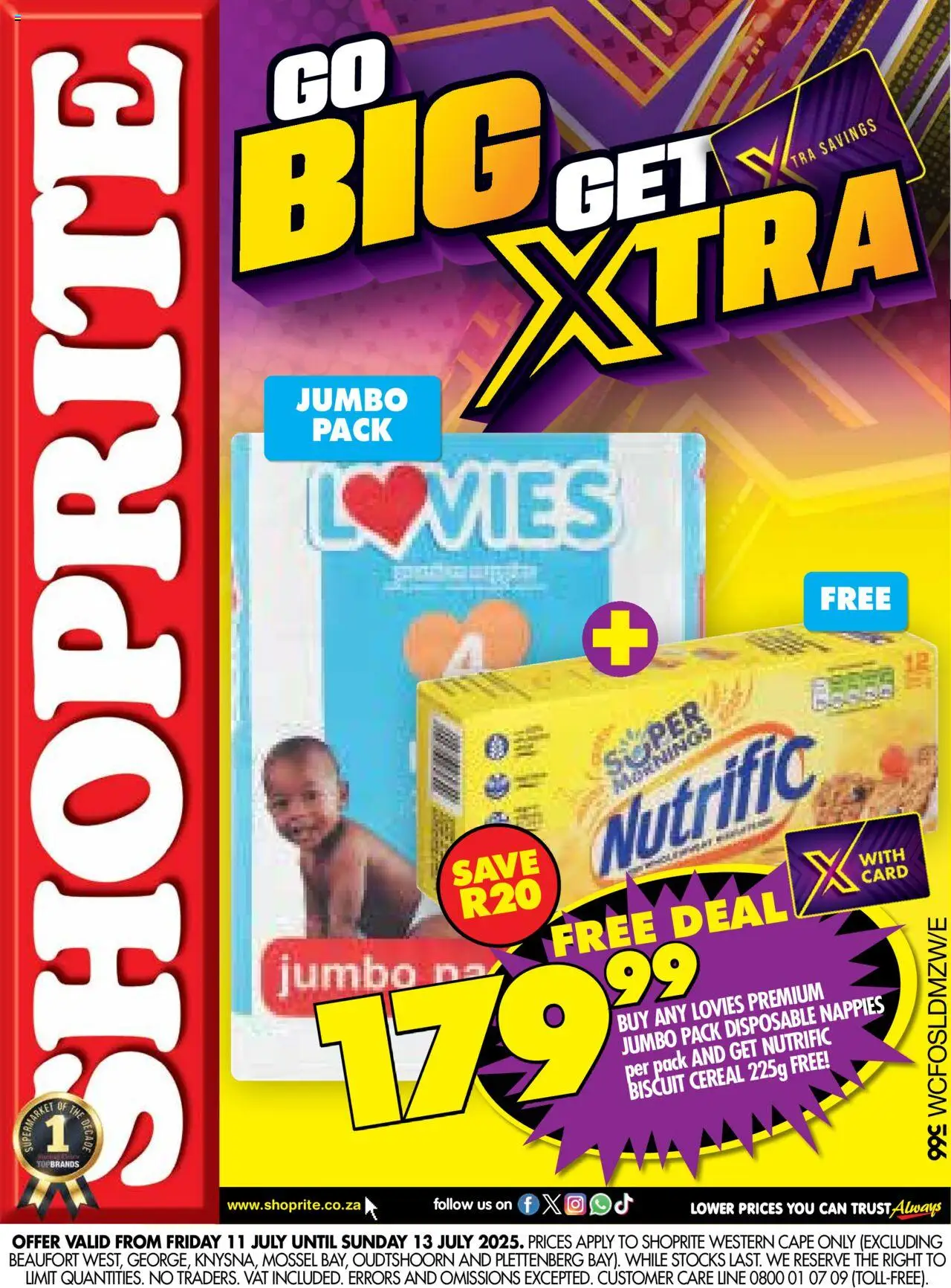 Shoprite Western Cape - Xtra Savings Lovies 11/07 - 13/07/2025