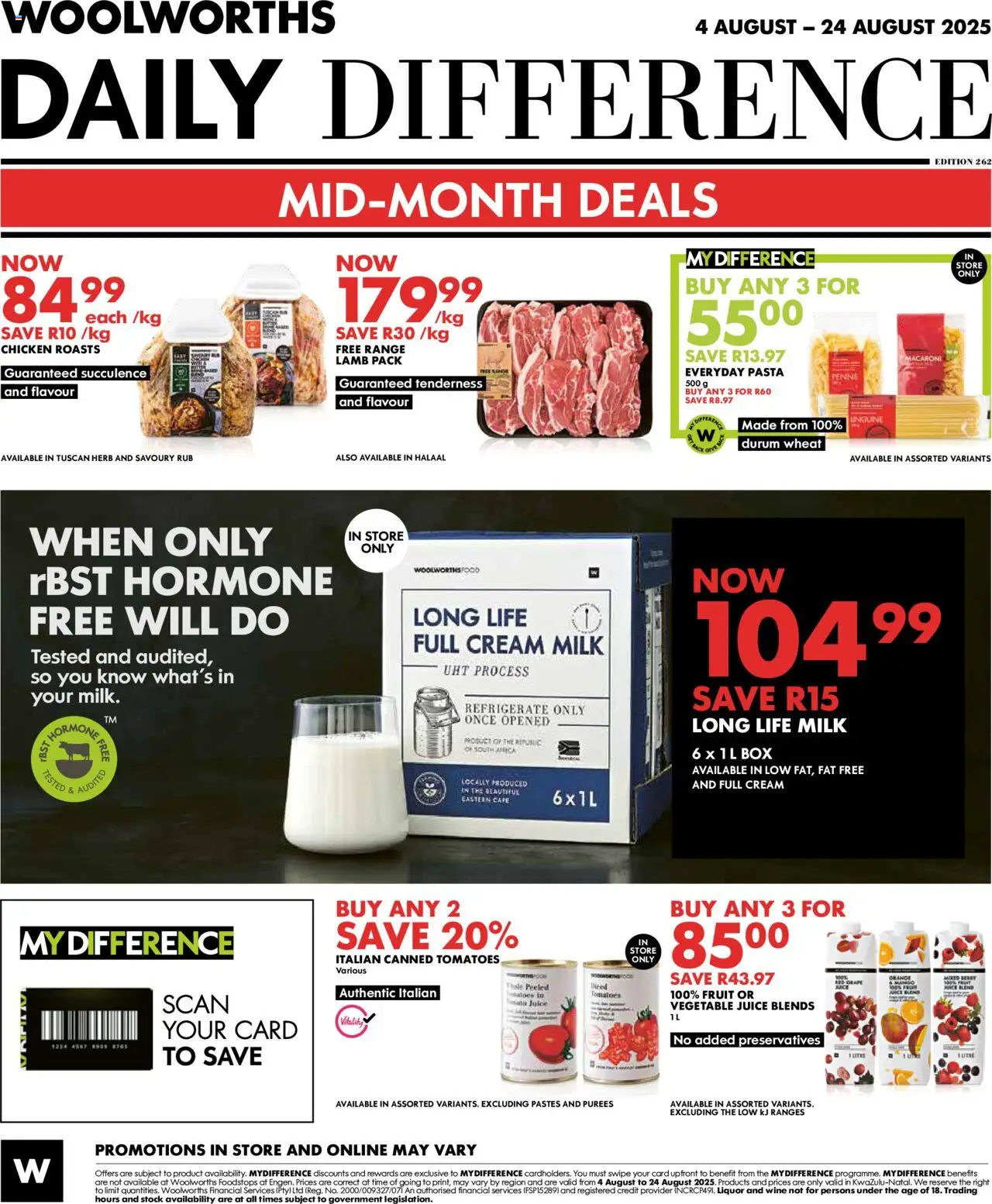 Woolworths Daily Difference - KwaZulu-Natal from 04/08 - 24/08/2025 > Promotions - page 8 Woolworths Daily Difference - KwaZulu-Natal from 04/08 - 24/08/2025 > Promotions - page 8