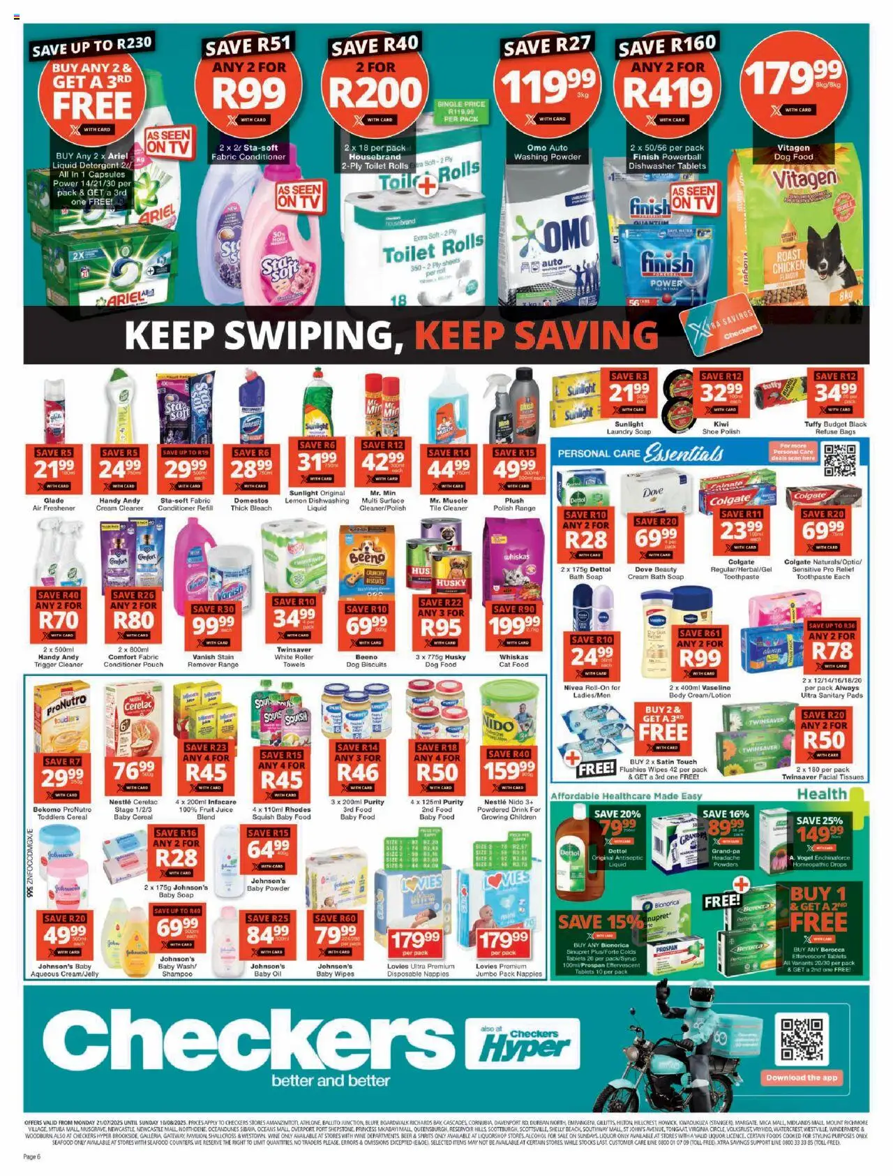 Checkers Specials 21/07 - 10/08/2025 >> Catalogue - page 6 Checkers Specials 21/07 - 10/08/2025 >> Catalogue - page 6