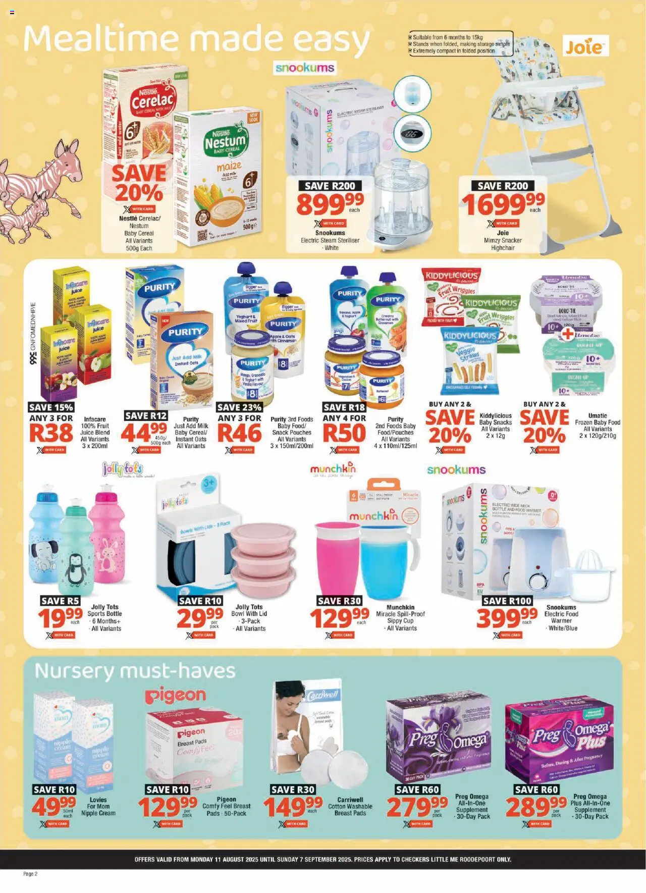Checkers Gauteng - Little Me August Promotion 11/08 - 07/09/2025 >> Catalogue - page 2