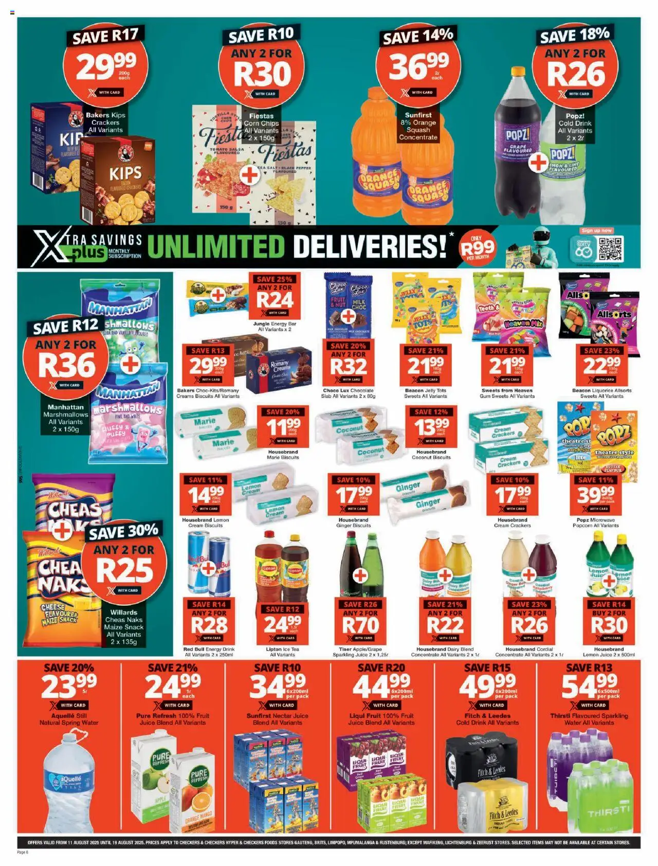 Checkers Gauteng - August Mid-Month Promotion 11/08 - 19/08/2025 >> Catalogue - page 6 Checkers Gauteng - August Mid-Month Promotion 11/08 - 19/08/2025 >> Catalogue - page 6