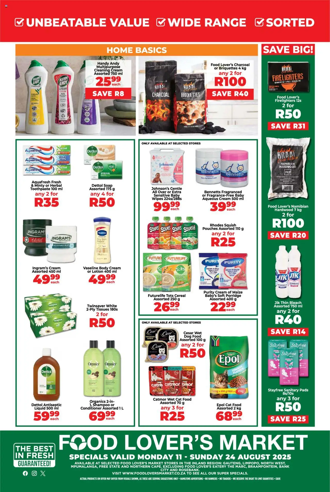 Food Lover's Market Inland Provinces - Specials from 11/08 - 24/08/2025 > Promotions - page 8