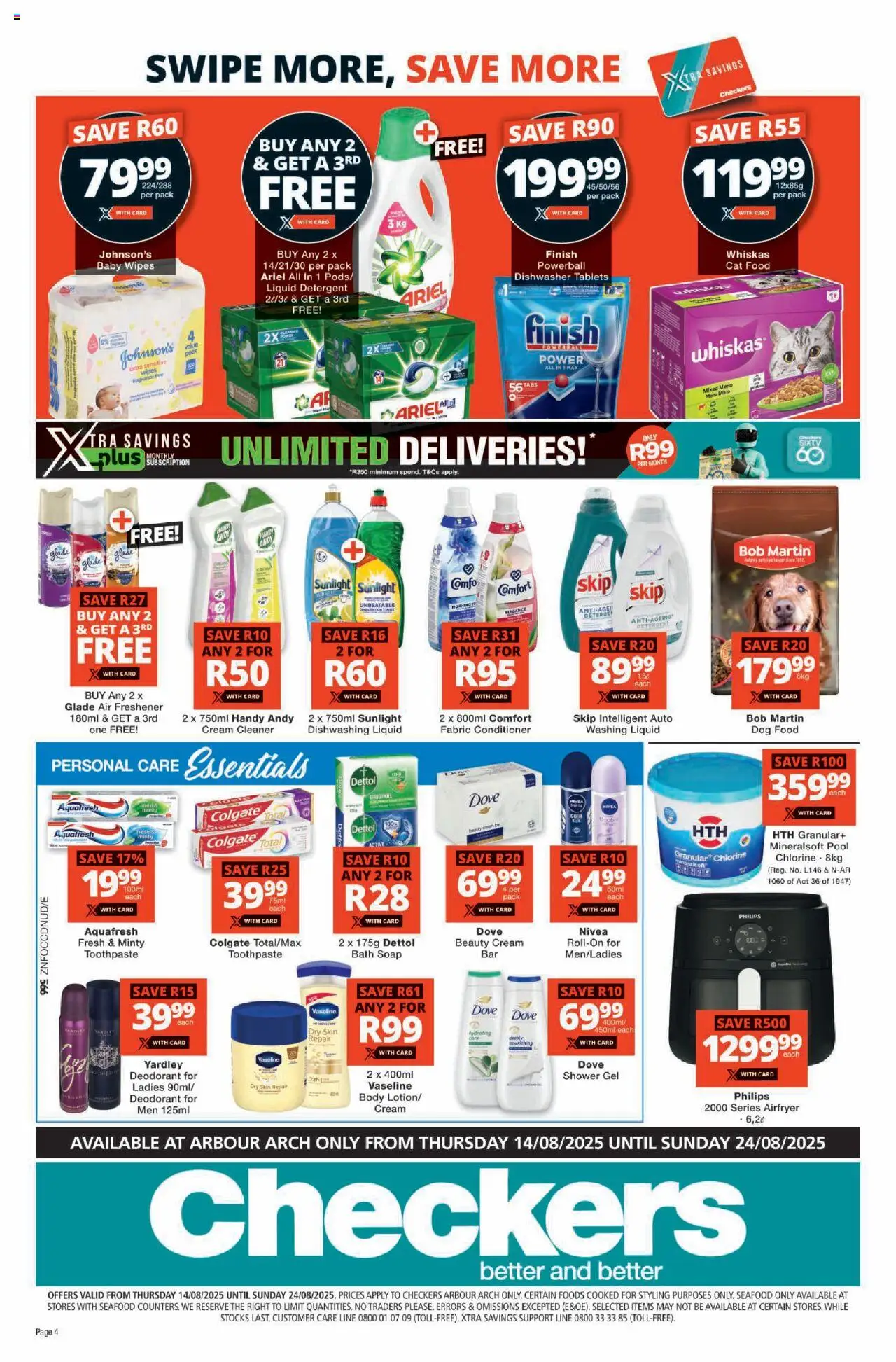 Checkers KwaZulu-Natal - Arbour Arch Store Opening 14/08 - 24/08/2025 >> Catalogue - page 4 Checkers KwaZulu-Natal - Arbour Arch Store Opening 14/08 - 24/08/2025 >> Catalogue - page 4