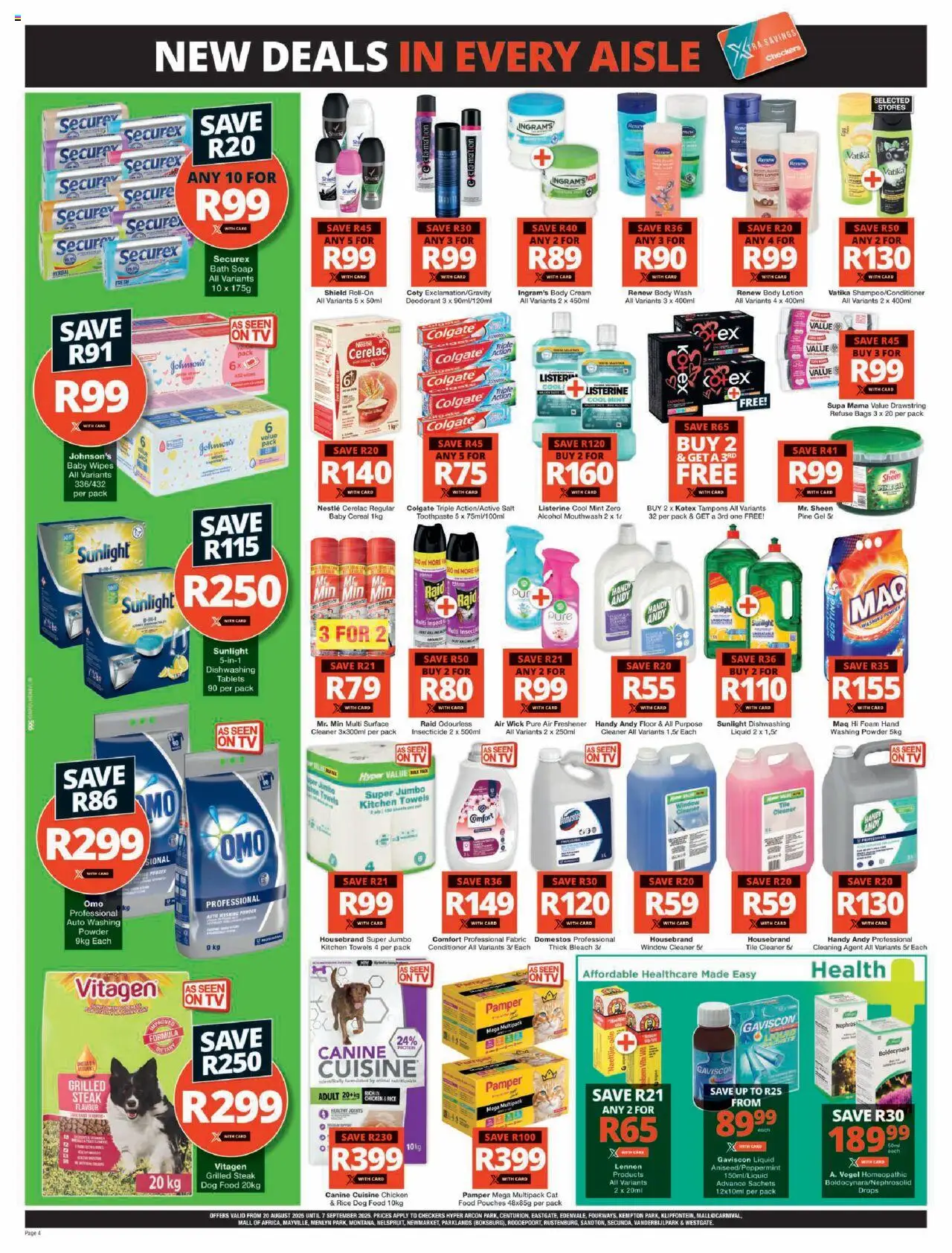 Checkers Gauteng - Hyper Price Drop Promotion 20/08 - 07/09/2025 >> Catalogue - page 4 Checkers Gauteng - Hyper Price Drop Promotion 20/08 - 07/09/2025 >> Catalogue - page 4