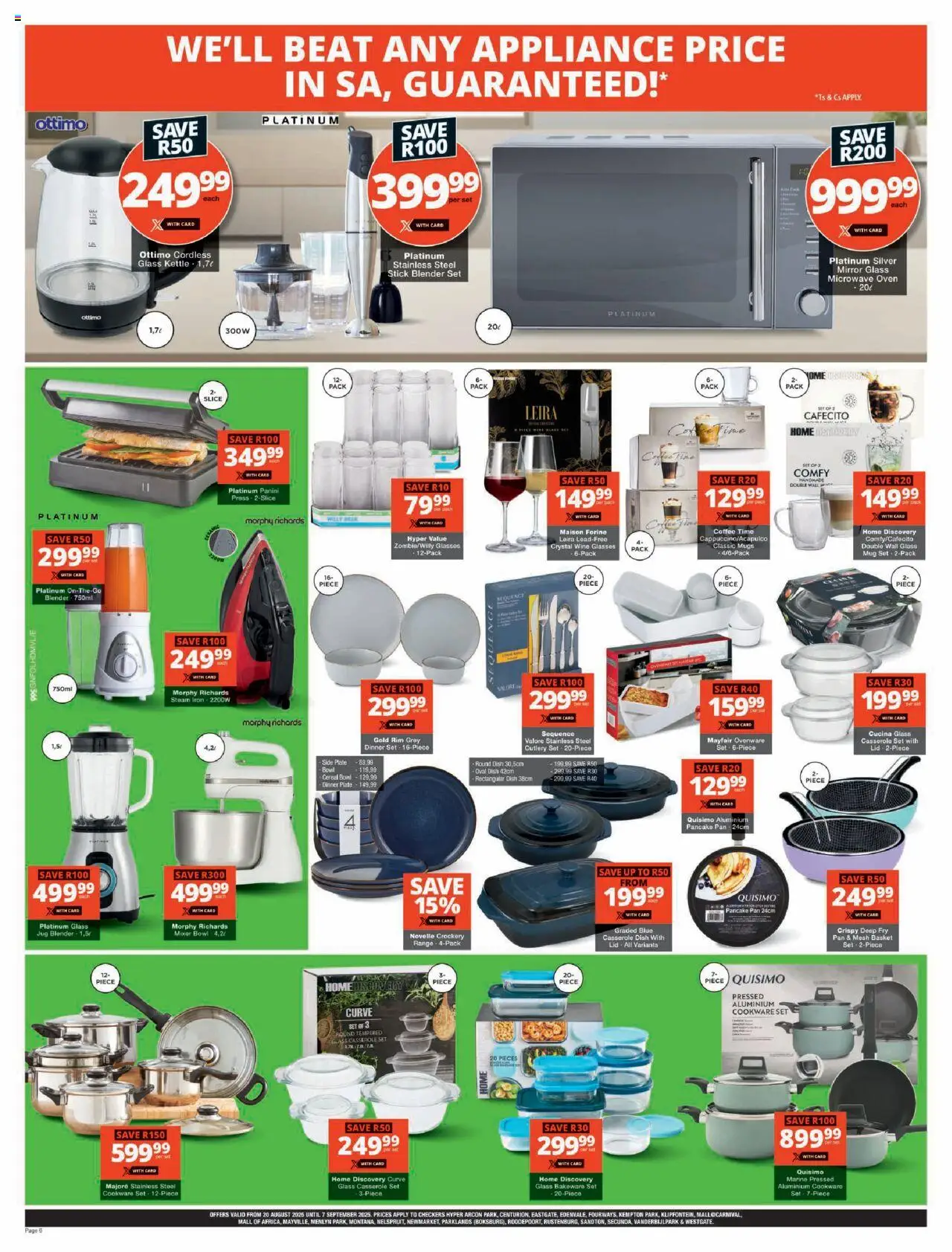 Checkers Gauteng - Hyper Price Drop Promotion 20/08 - 07/09/2025 >> Catalogue - page 6 Checkers Gauteng - Hyper Price Drop Promotion 20/08 - 07/09/2025 >> Catalogue - page 6