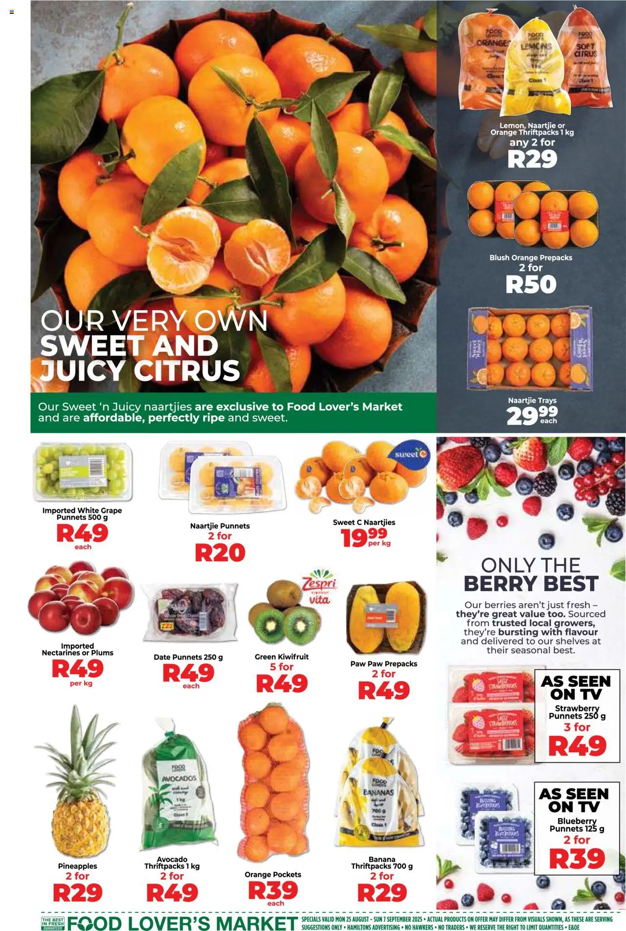 Food Lover's Market Inland Provinces - Weekly Specials from 25/08 - 07/09/2025 > Promotions - page 3 Food Lover's Market Inland Provinces - Weekly Specials from 25/08 - 07/09/2025 > Promotions - page 3