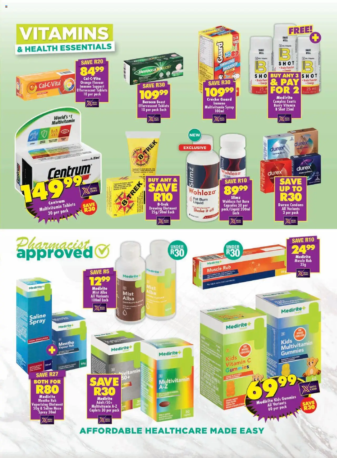 Shoprite Medirite Month End Savings 25/08 - 07/09/2025 >> Catalogue - page 3 Shoprite Medirite Month End Savings 25/08 - 07/09/2025 >> Catalogue - page 3