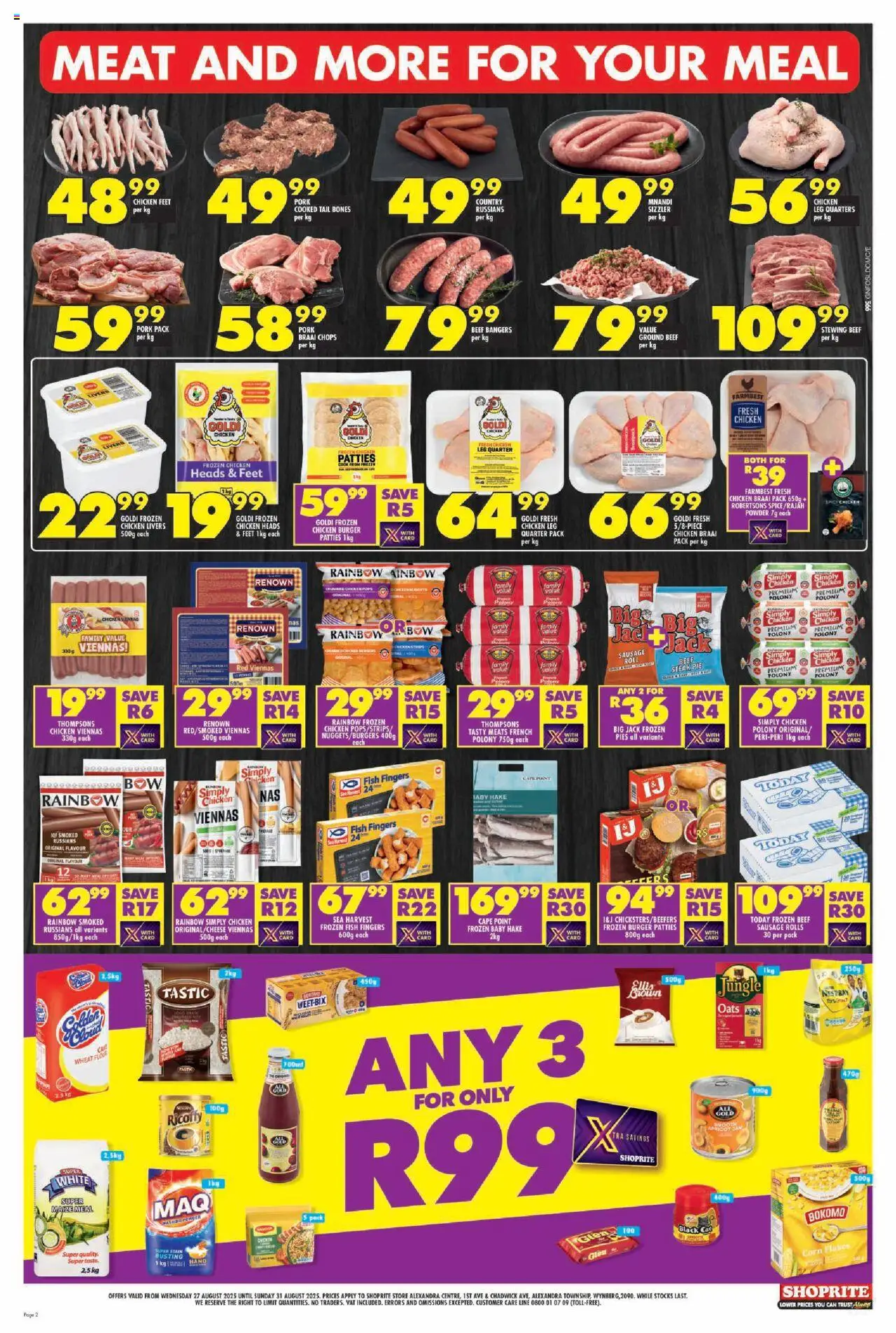 Shoprite Gauteng - Major Deals Grand Opening Alexandra Centre 27/08 - 31/08/2025 >> Catalogue - page 2