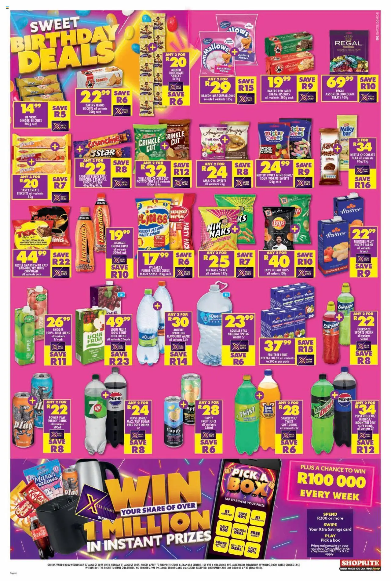 Shoprite Gauteng - Major Deals Grand Opening Alexandra Centre 27/08 - 31/08/2025 >> Catalogue - page 6 Shoprite Gauteng - Major Deals Grand Opening Alexandra Centre 27/08 - 31/08/2025 >> Catalogue - page 6