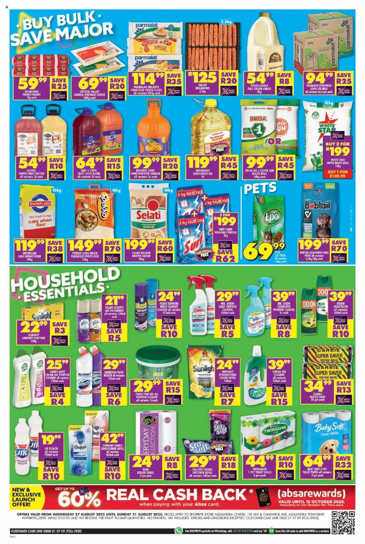Shoprite Gauteng - Major Deals Grand Opening Alexandra Centre 27/08 - 31/08/2025 >> Catalogue - page 8 Shoprite Gauteng - Major Deals Grand Opening Alexandra Centre 27/08 - 31/08/2025 >> Catalogue - page 8