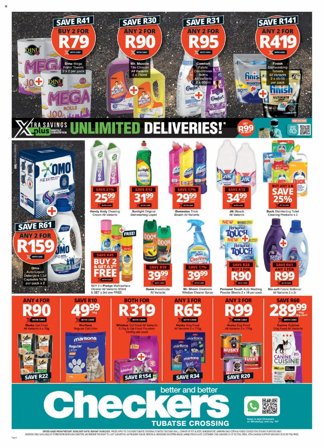 Checkers Gauteng - Tubatse Crossing Store Opening 26/08 - 31/08/2025 >> Catalogue - page 8 Checkers Gauteng - Tubatse Crossing Store Opening 26/08 - 31/08/2025 >> Catalogue - page 8