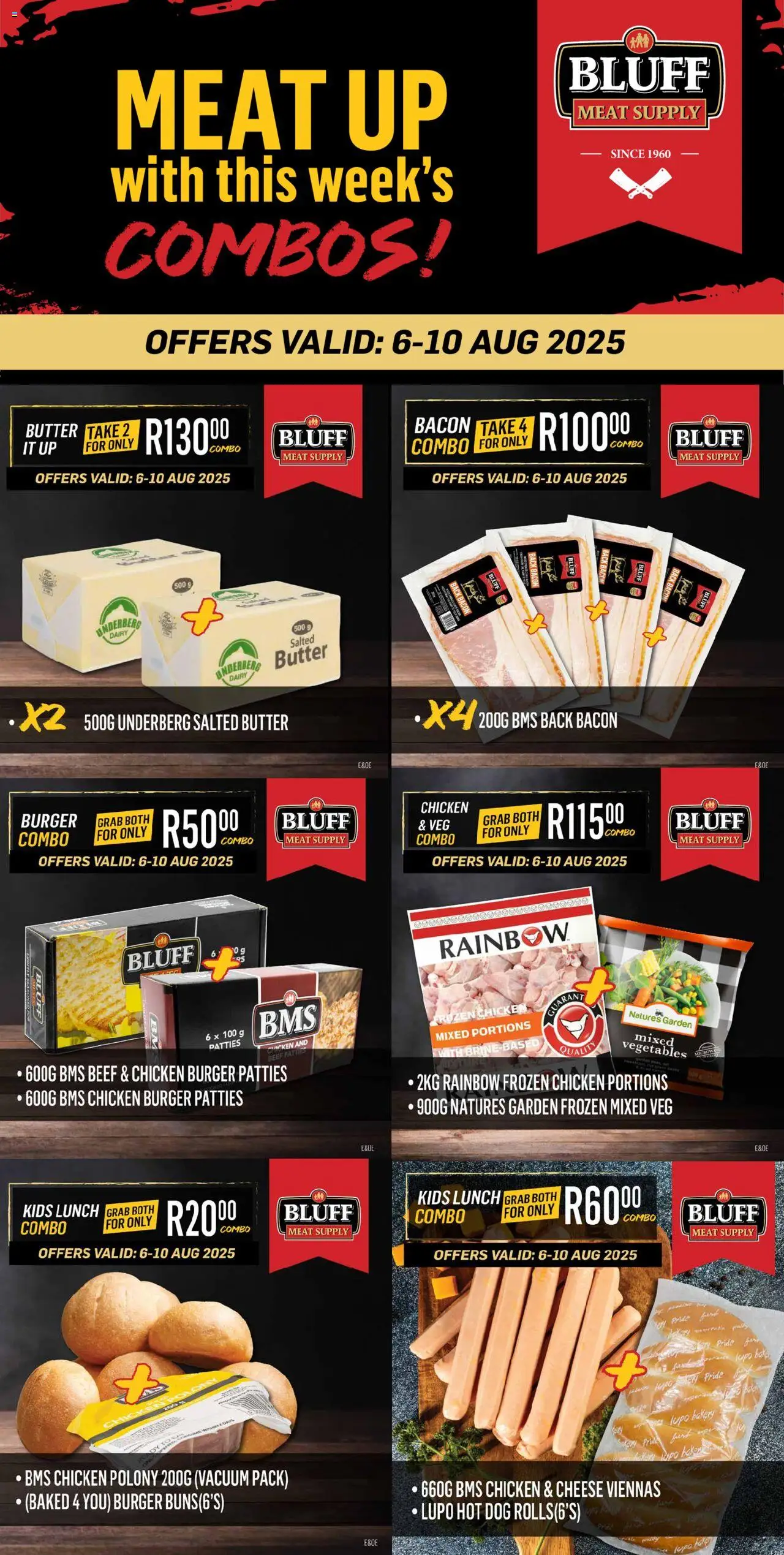 Bluff Meat Supply MEAT UP with this week’s COMBOS! from