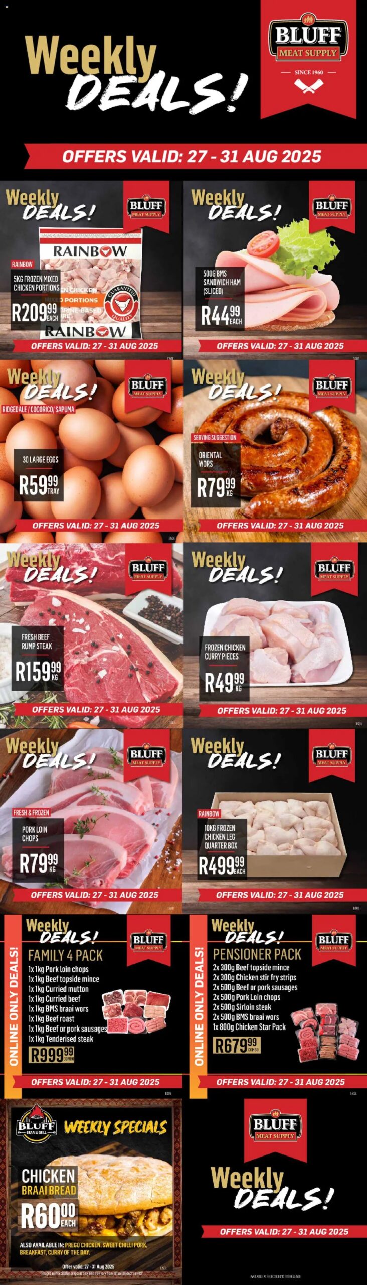 Bluff Meat Supply Weekly DEALS! from 27/08 - 31/08/2025