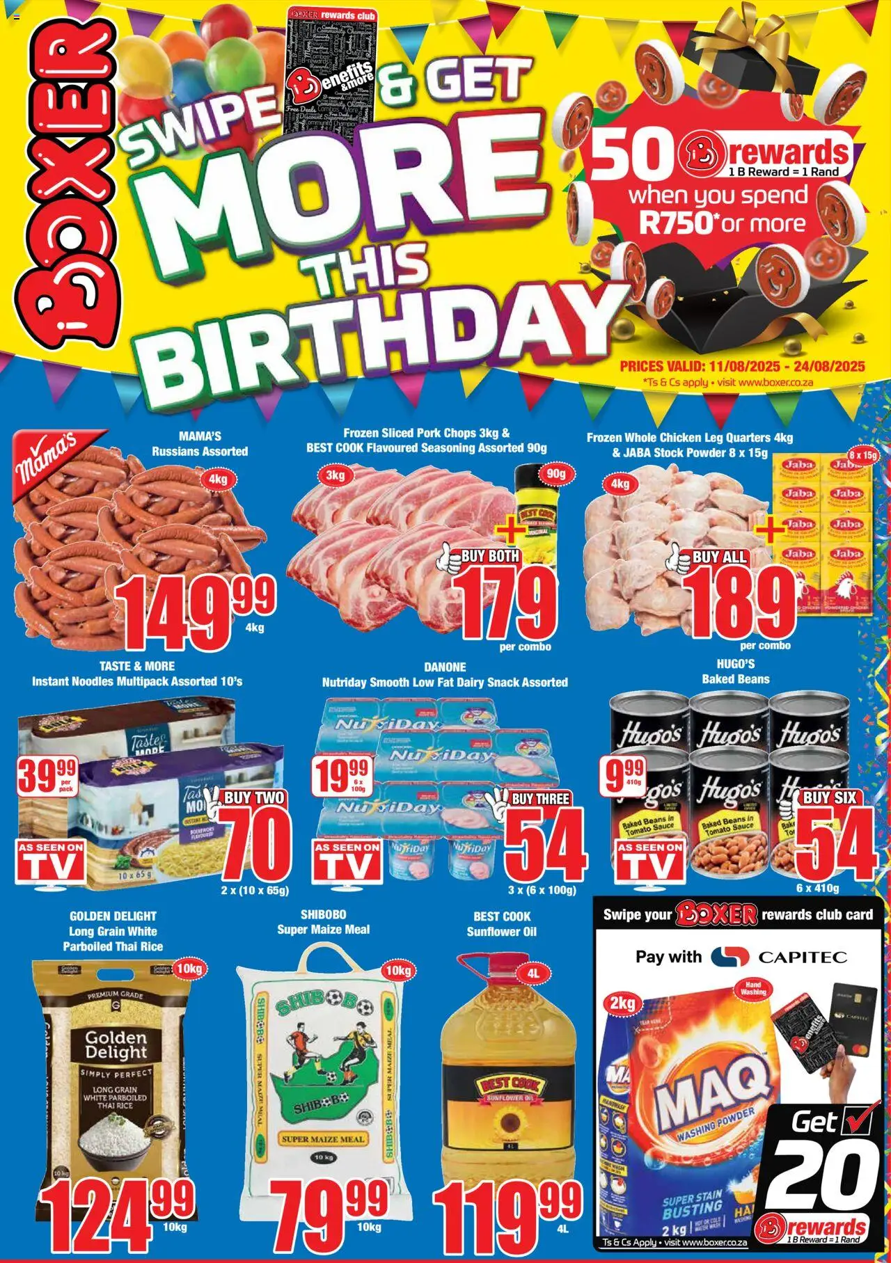 Boxer Specials from 11/08 - 24/08/2025