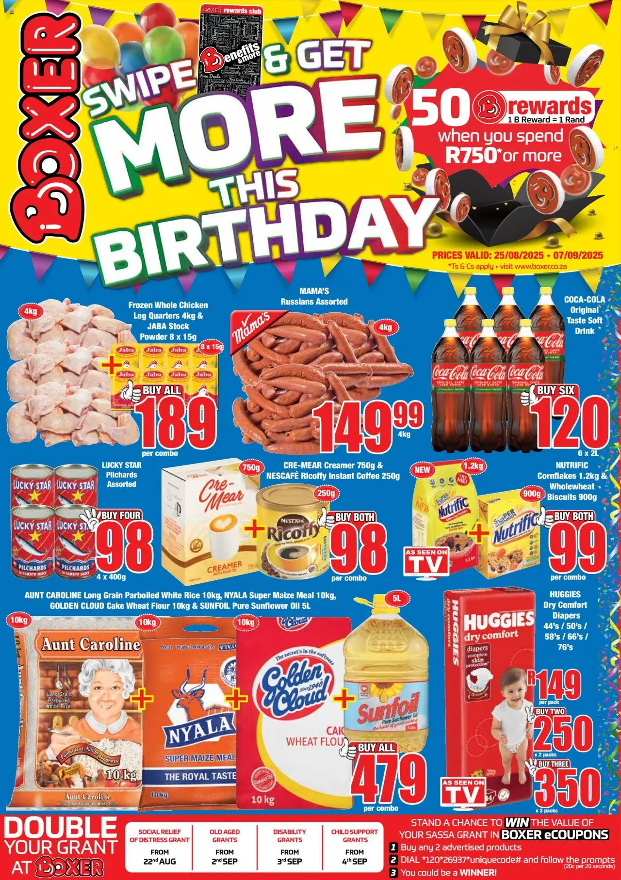 Boxer Specials from 25/08 - 07/09/2025