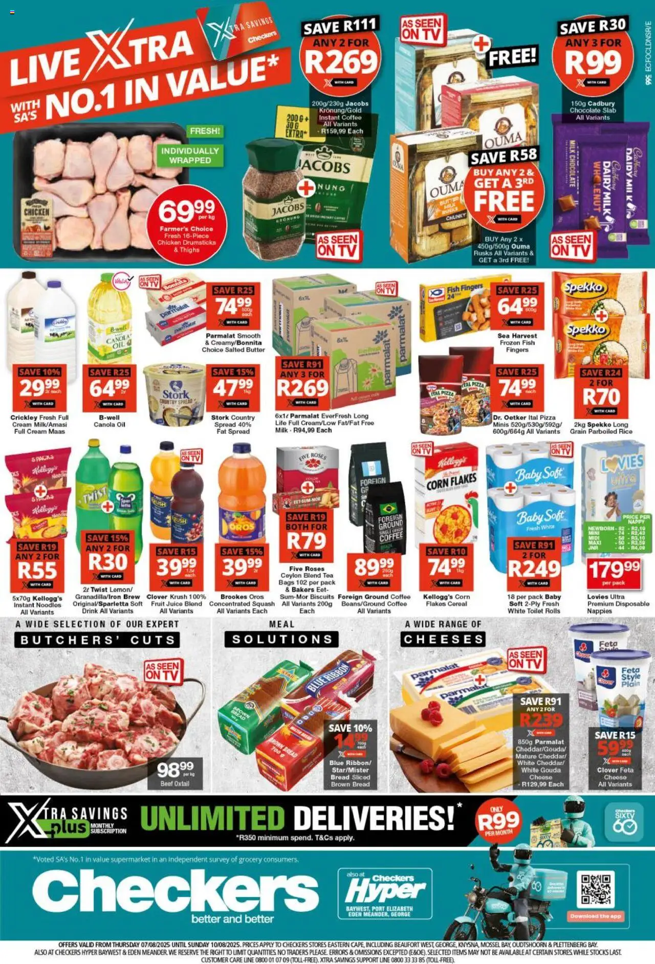 Checkers Eastern Cape - Xtra Savings 07/08 - 10/08/2025