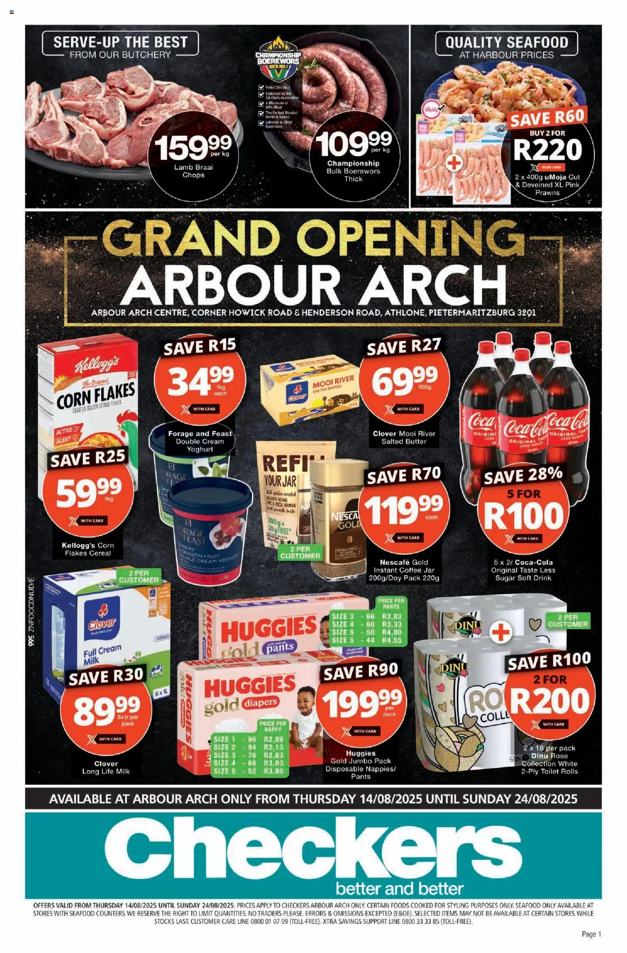 Checkers KwaZulu-Natal - Arbour Arch Store Opening 14/08 - 24/08/2025