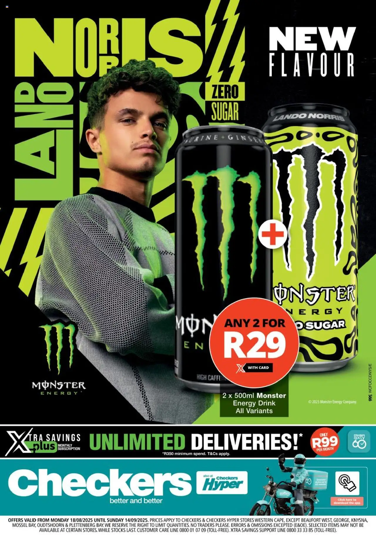 Checkers Western Cape - Monster Promotion 18/08 - 14/09/2025