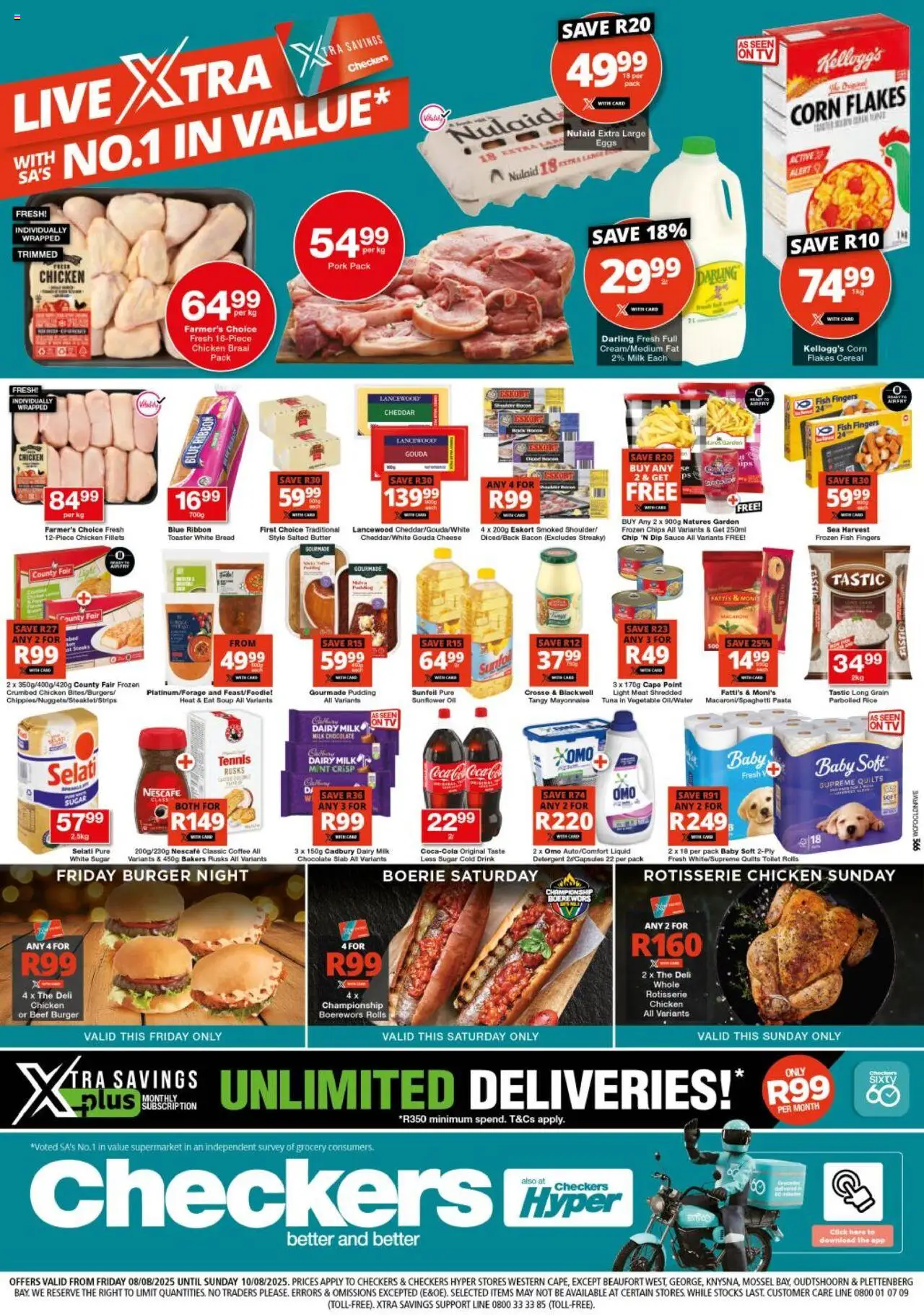 Checkers Western Cape - Xtra Savings 08/08 - 10/08/2025