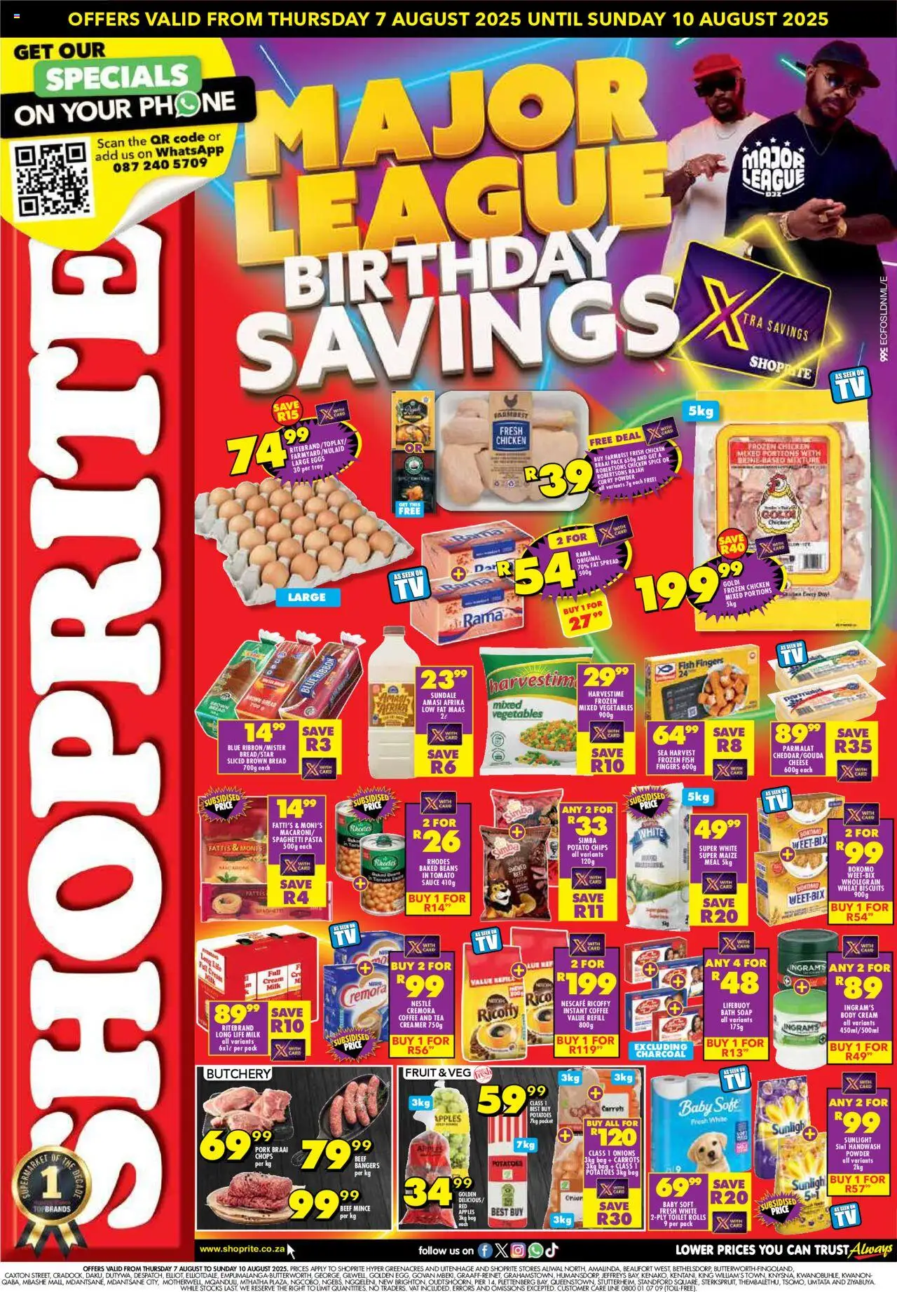 Shoprite Eastern Cape - Major League Deals 07/08 - 10/08/2025