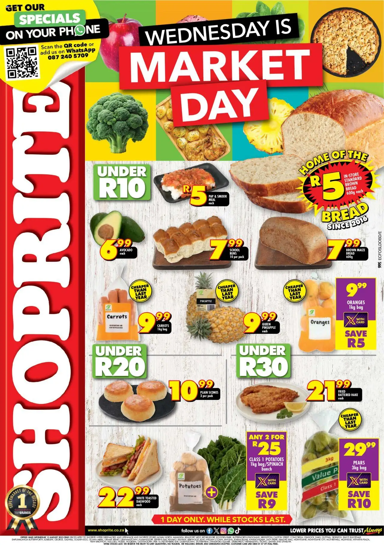 Shoprite Eastern Cape - Market Day Deals 13/08 - 13/08/2025