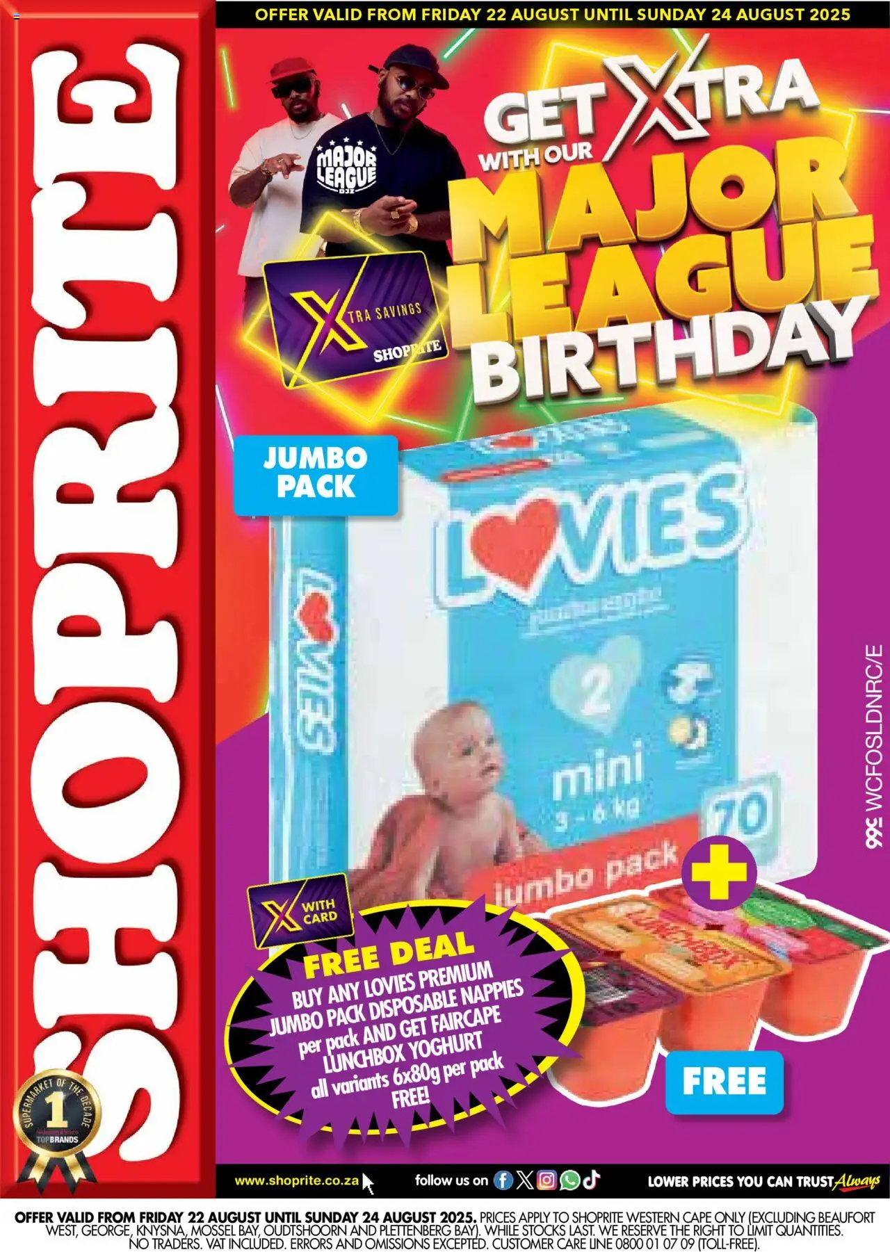 Shoprite Western Cape - Major Deals Lovies 22/08 - 24/08/2025 >> Catalogue