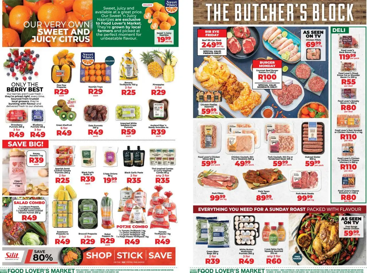 Food Lover's Market Inland Provinces - Weekly Specials from 08/09 - 21/09/2025 > Promotions - page 2 Food Lover's Market Inland Provinces - Weekly Specials from 08/09 - 21/09/2025 > Promotions - page 2