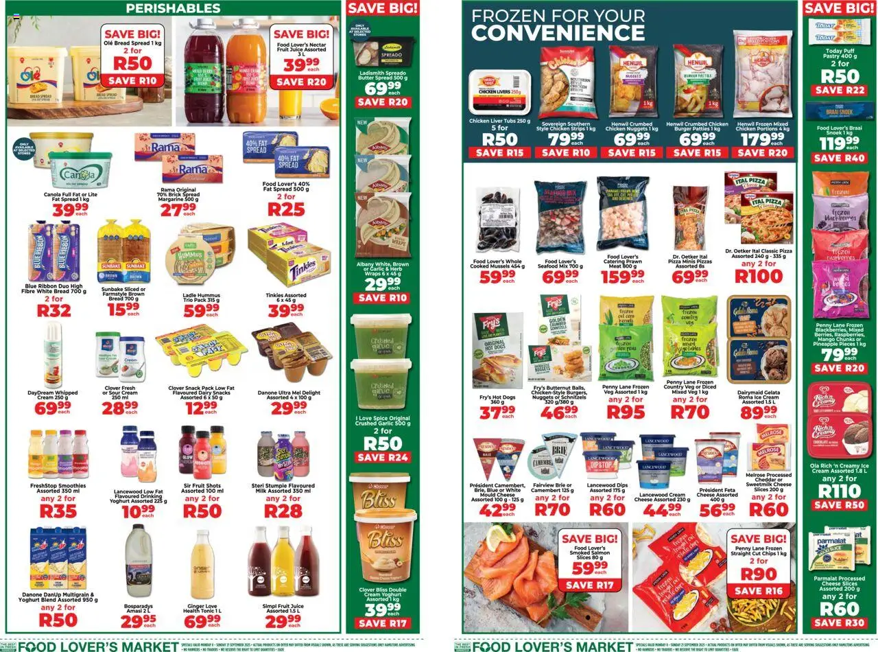 Food Lover's Market Inland Provinces - Weekly Specials from 08/09 - 21/09/2025 > Promotions - page 3 Food Lover's Market Inland Provinces - Weekly Specials from 08/09 - 21/09/2025 > Promotions - page 3