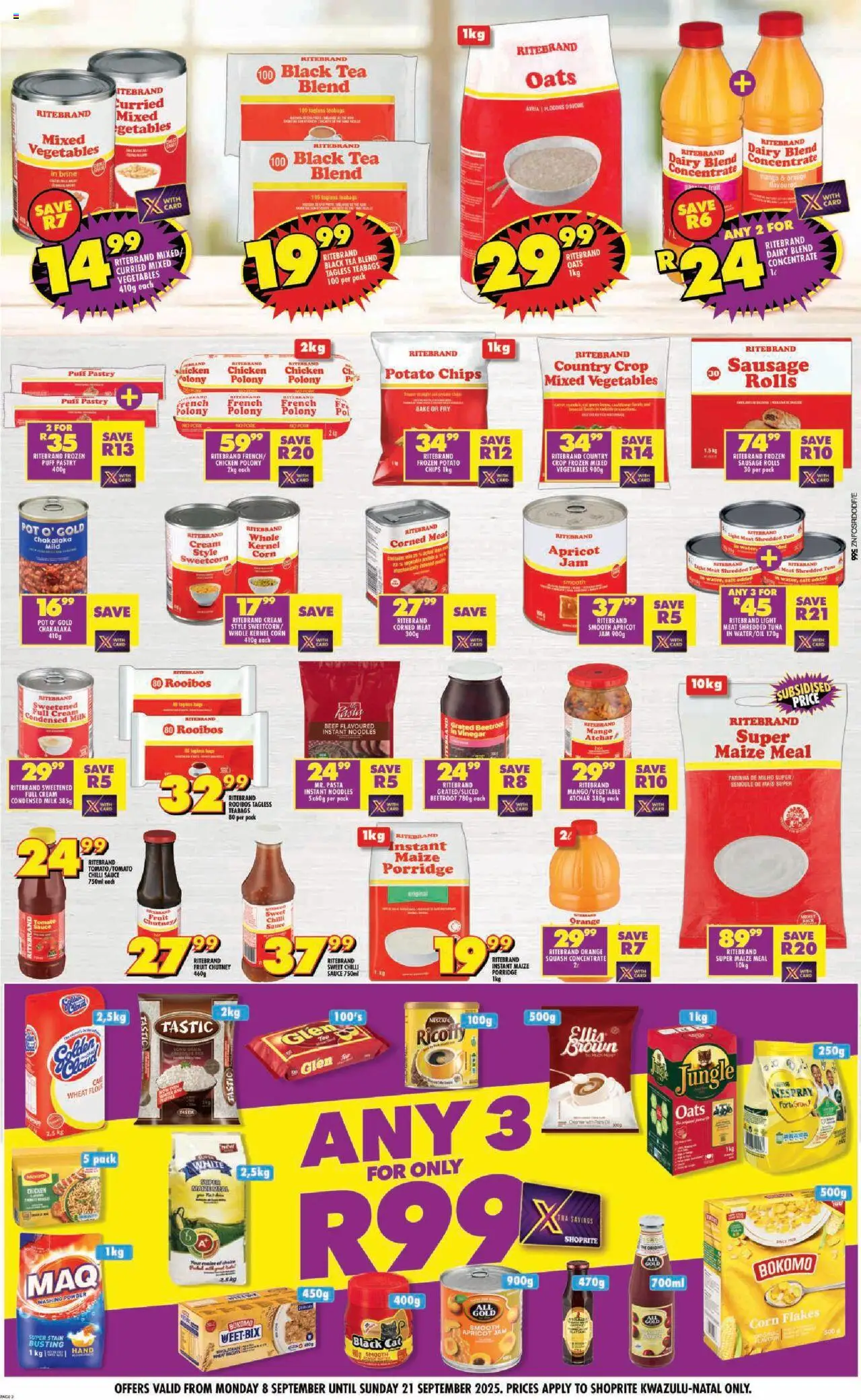Shoprite Specials 08/09 - 21/09/2025 >> Catalogue - page 2 Shoprite Specials 08/09 - 21/09/2025 >> Catalogue - page 2