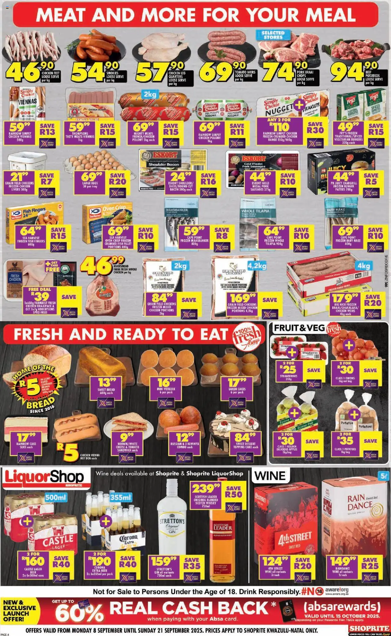 Shoprite Specials 08/09 - 21/09/2025 >> Catalogue - page 4 Shoprite Specials 08/09 - 21/09/2025 >> Catalogue - page 4