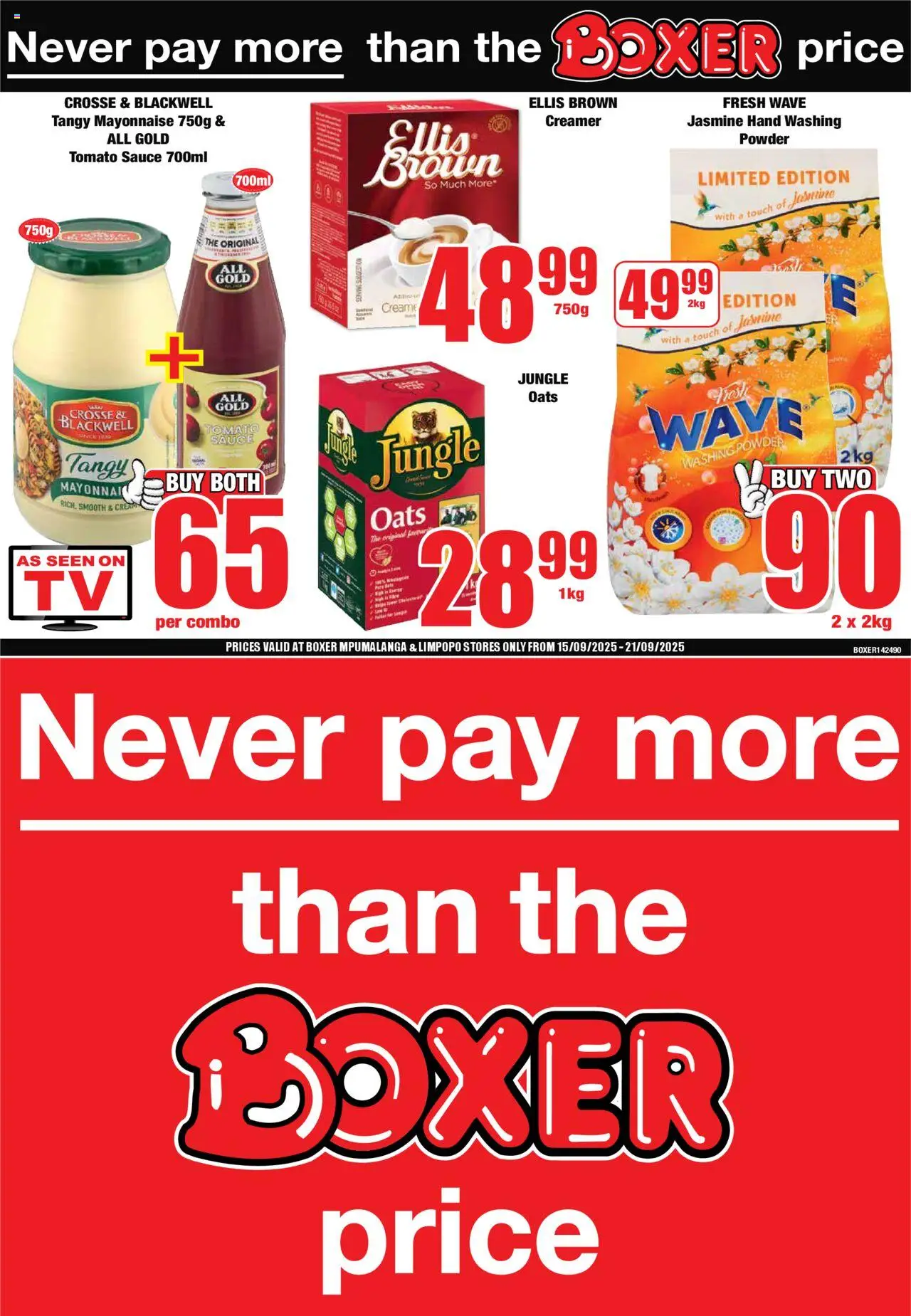 Boxer – Limpopo, Mpumalanga – Weekly Specials (15/09/2025 – 21/09/2025) Online