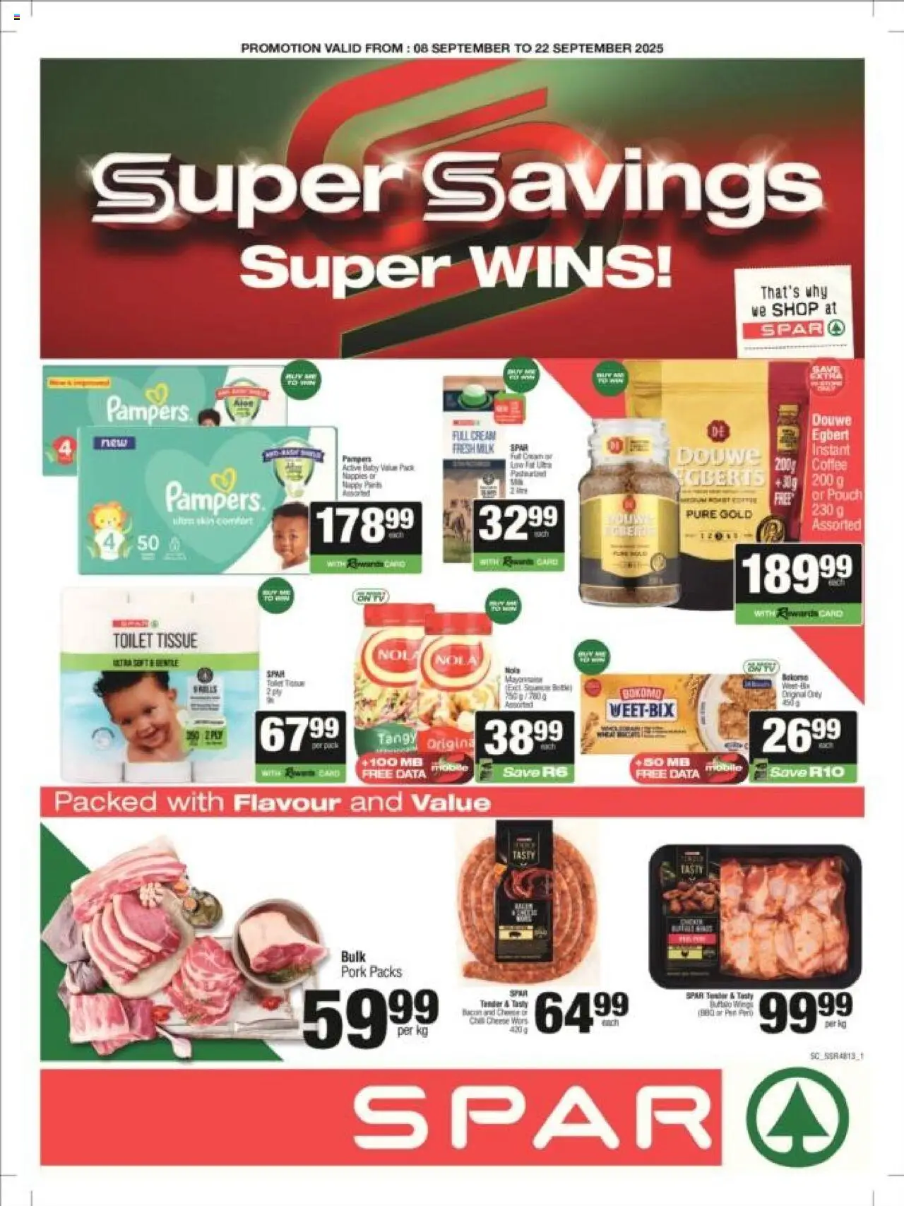Spar tops specials Monday 08 September – Gauteng