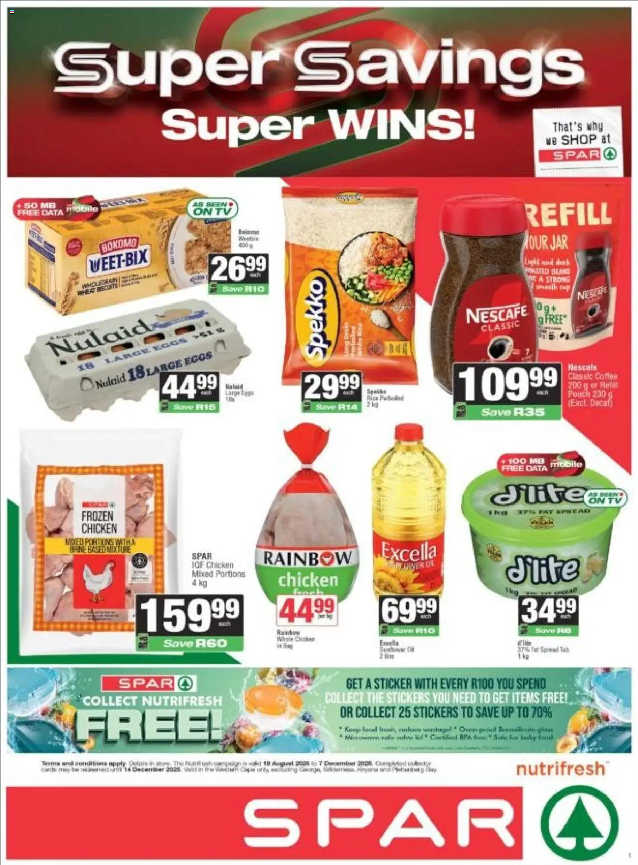 Spar special this week Monday 08 September – Western Cape