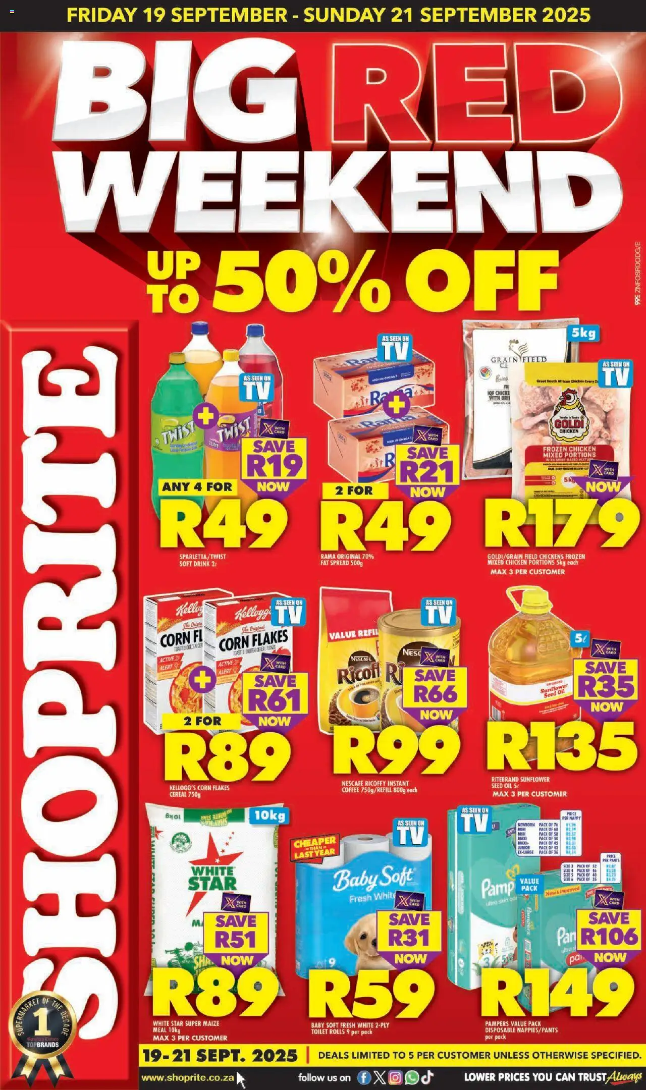 ShopRite special this week Friday 19 September KwaZulu-Natal – Big Red Weekend