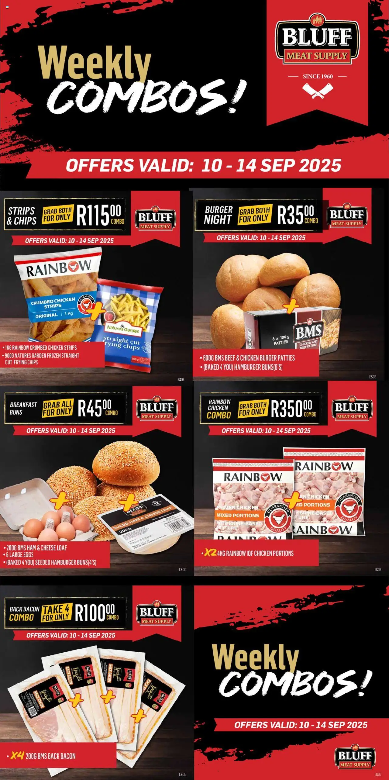 Bluff Meat Supply Weekly COMBOS! from 10/09 - 14/09/2025 > Promotions