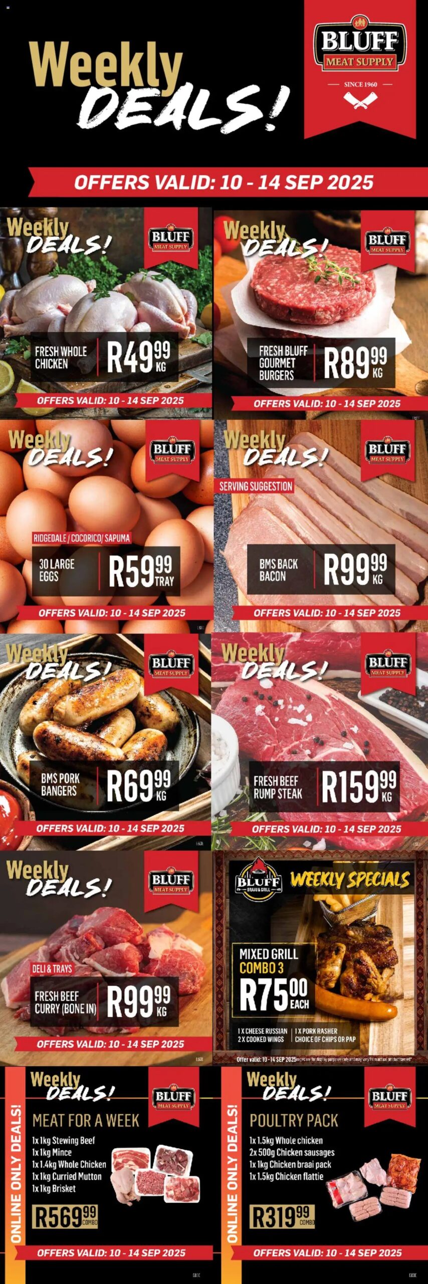 Bluff Meat Supply Weekly DEALS! from 10/09 - 14/09/2025