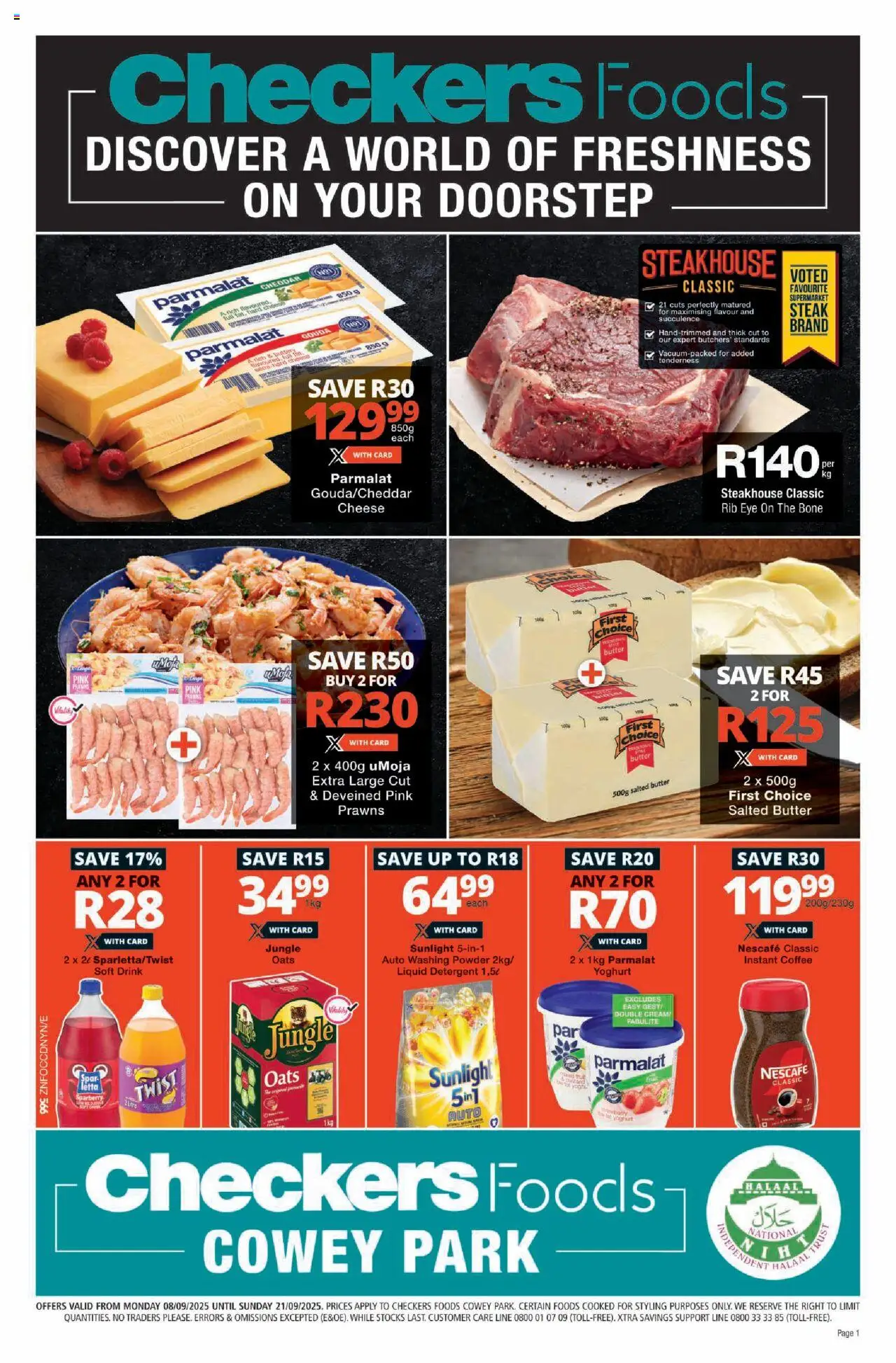 Checkers KwaZulu-Natal - Foods Cowey Park September Mid-Month Promotion 08/09 - 21/09/2025