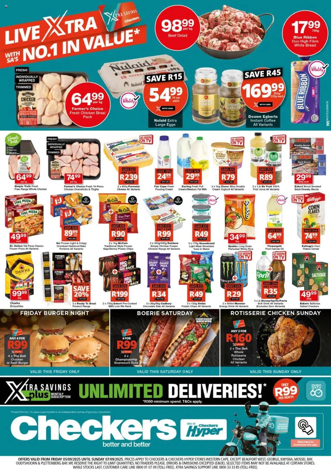Checkers Western Cape - Xtra Savings 05/09 - 07/09/2025