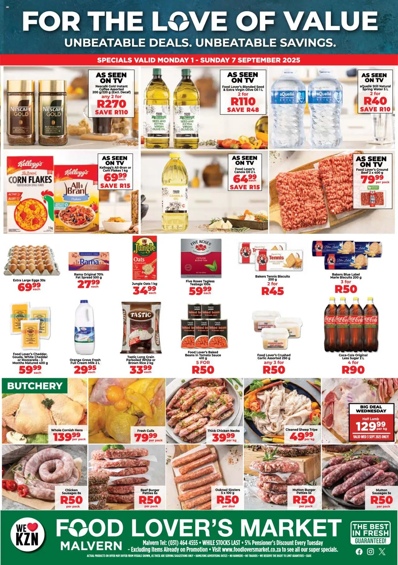 Food Lover's Market KwaZulu-Natal Malvern - Weekly Specials from 01/09 - 07/09/2025 > Promotions