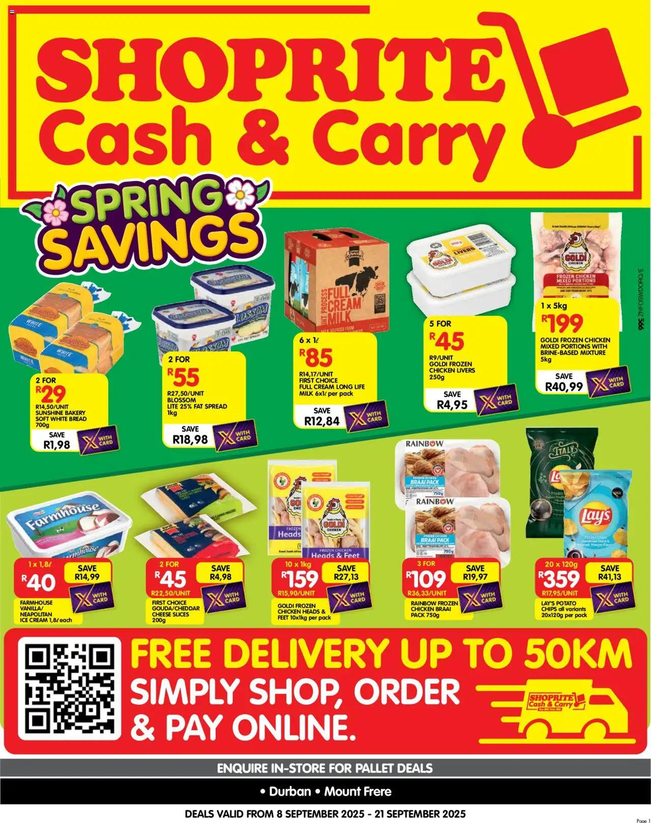 Shoprite KwaZulu-Natal - Cash & Carry Mid-Month Deals Durban & Mount Frere 08/09 - 21/09/2025